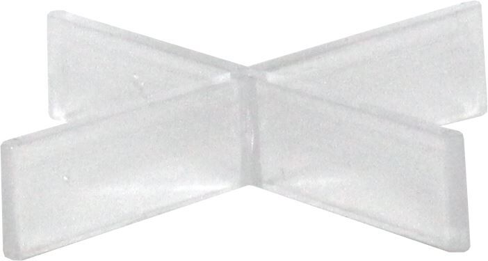 VOLFI Fugenkreuz Kunststoff FK-A, 2x10 mm Fuge, Transparent (100 Stk.)