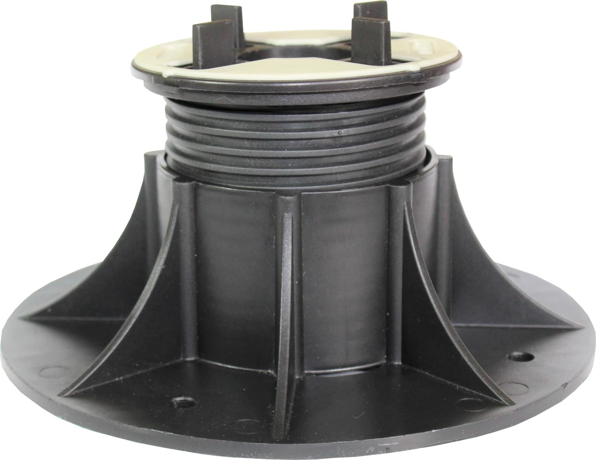 VOLFI Stelzlager höhenverstell-/nivellierbar 3-tlg. SK-VN 402, 50-75 mm Höhe, 4x12 mm Fuge, brechbar, ⌀110 mm (25 Stk.)