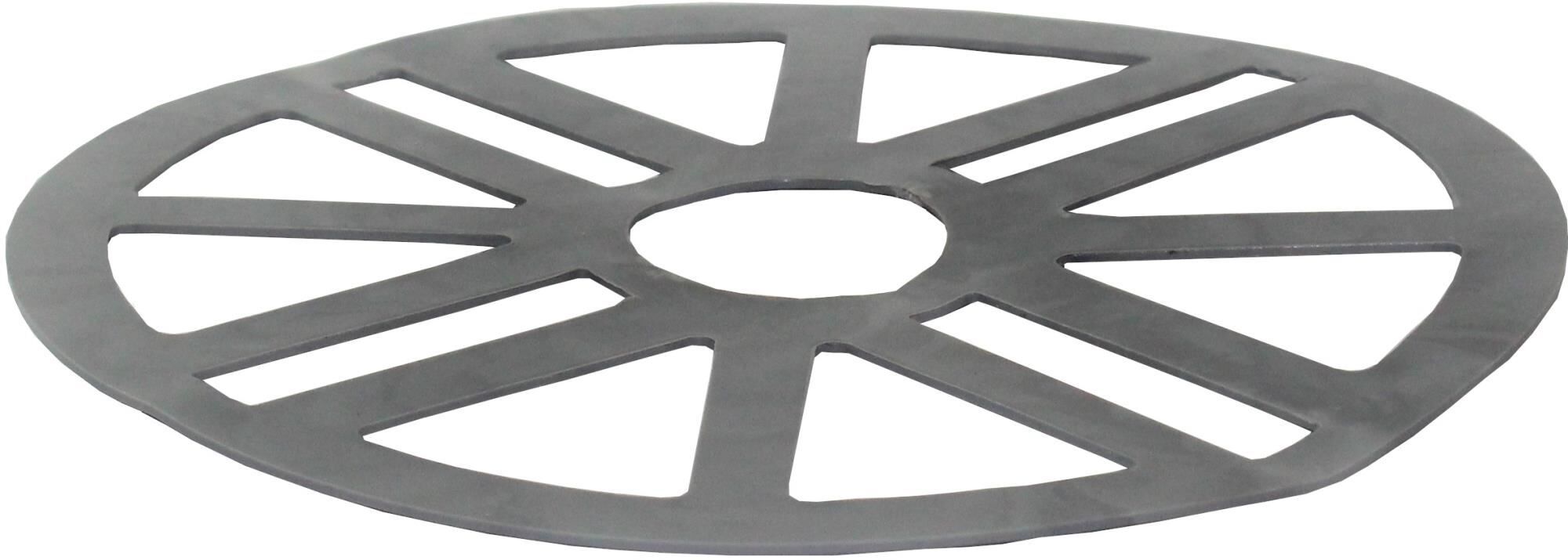 VOLFI Ausgleichring stapelbar grau f.Volfiteller VT-A 1,0/140 (50) gummiert gelocht