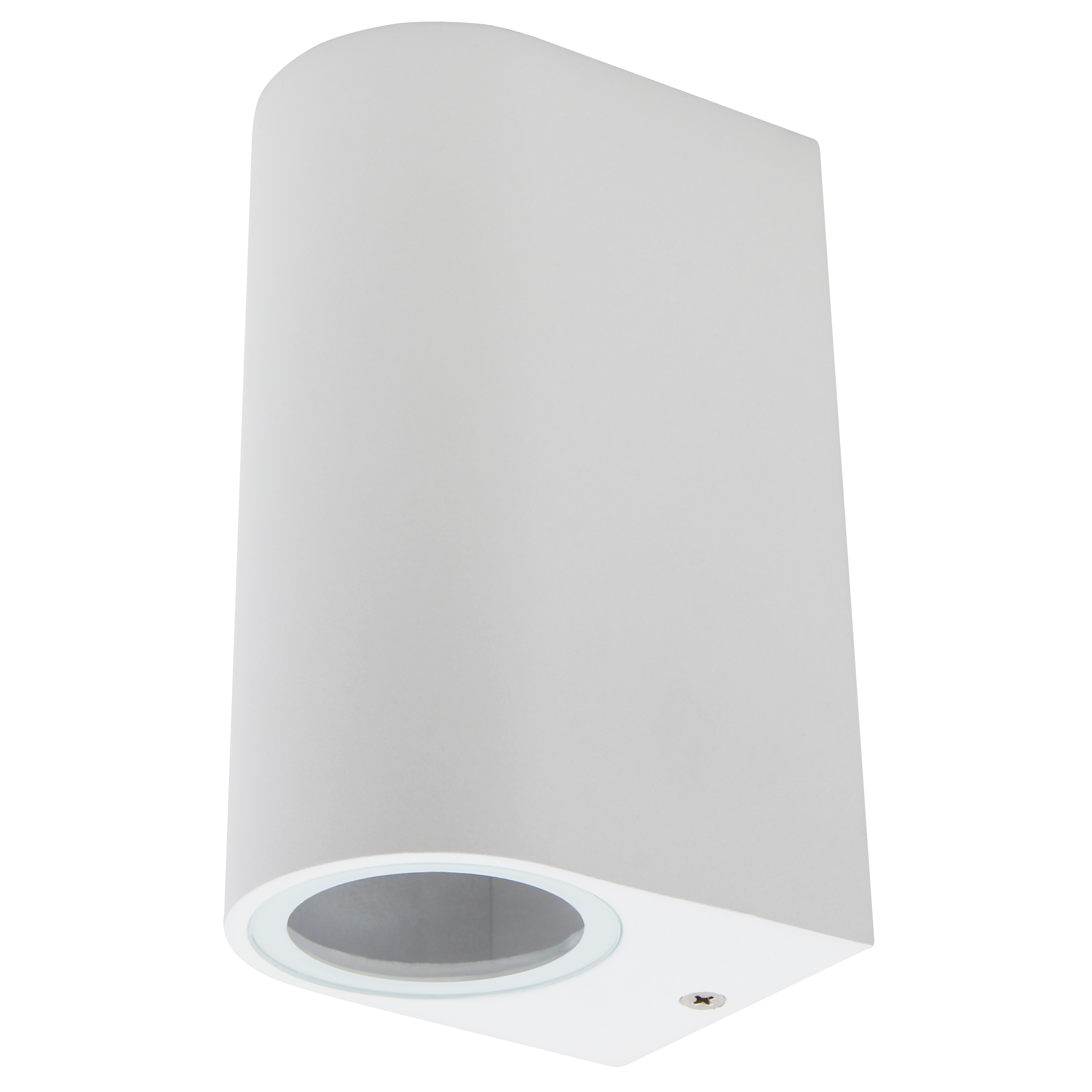 Wandleuchte McShine ''Oval-W'' weiß, IP44, 2x GU10, Aluminium Gehäuse