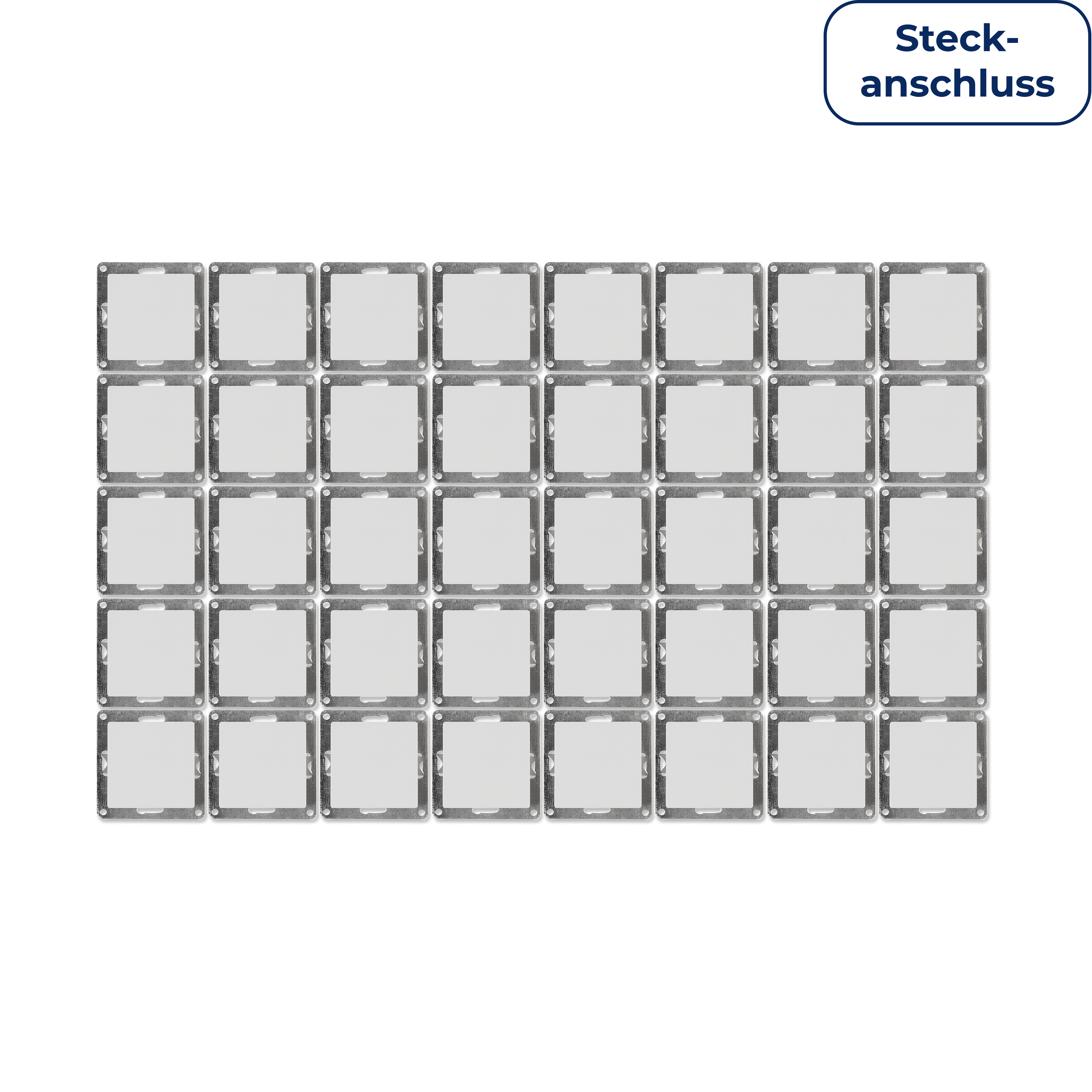 Wechselschalter McPower ''Cup'' 250V~/10A, UP, Steckanschluss, weiß, 40er-Pack