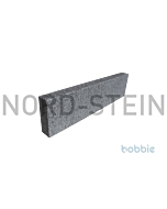 Granit-Stelen, "Gallicia"-hellgrau, 8x25 cm, allseits gesägt und geflammt