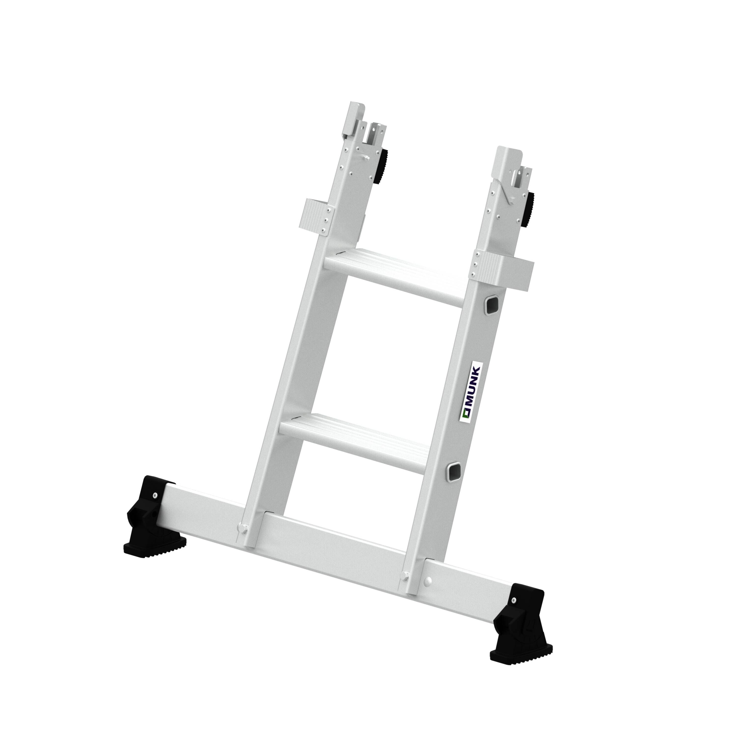 Stufen-Glasreinigerleiter Unterteil mit nivello®-Traverse 2 Stufen