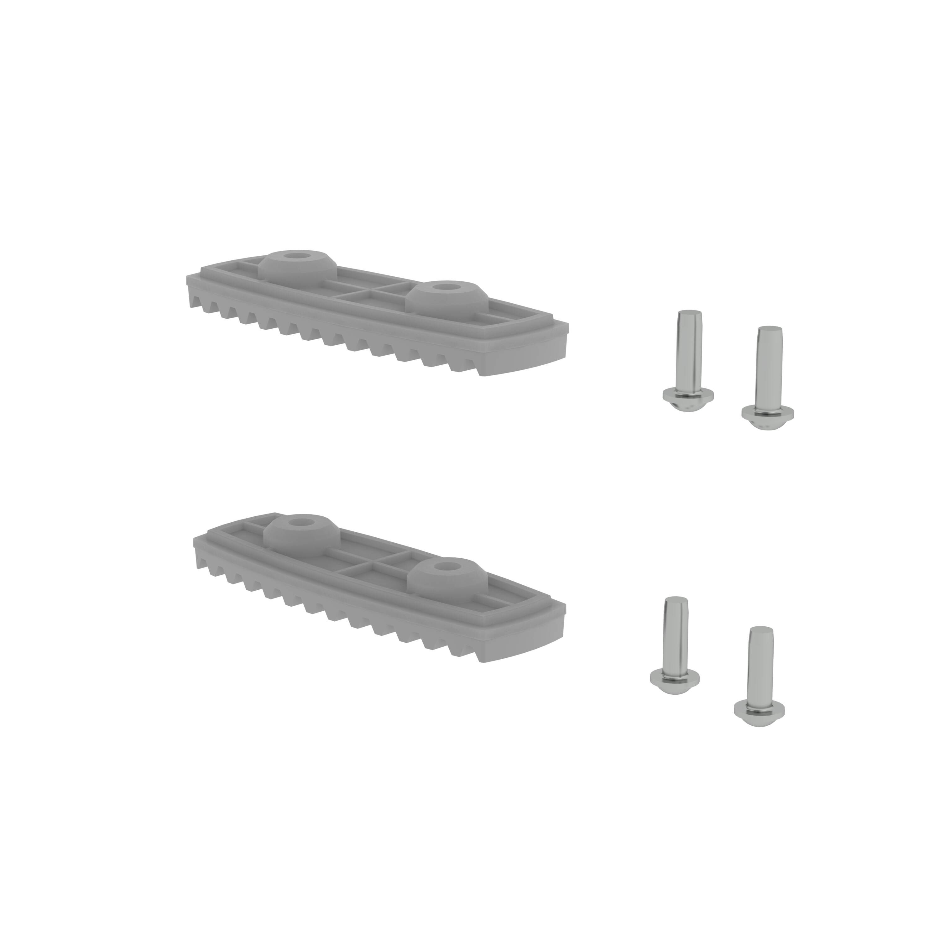 nivello®-Fußplatte für glatte Untergründe für Holmhöhe 85/98 mm