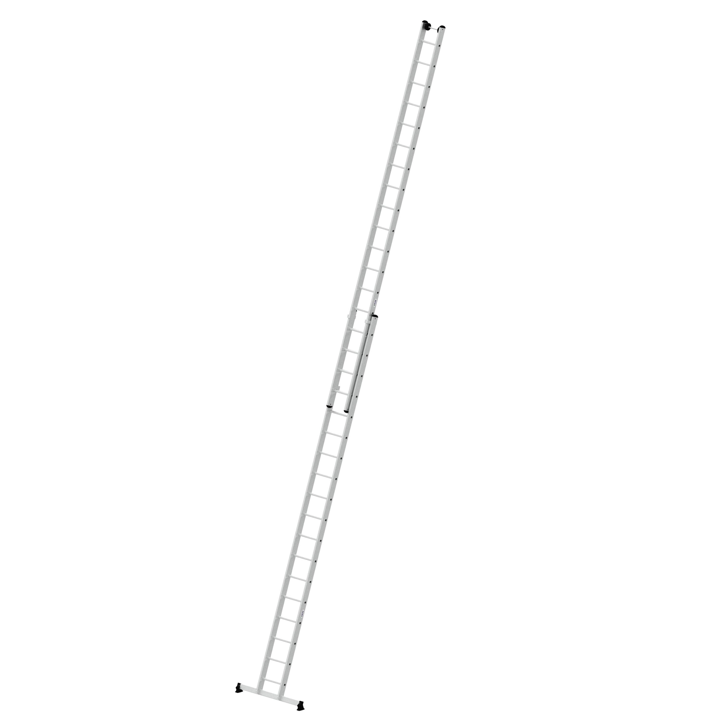 Sprossen-Schiebeleiter 2-teilig mit nivello®-Traverse 2x18 Sprossen