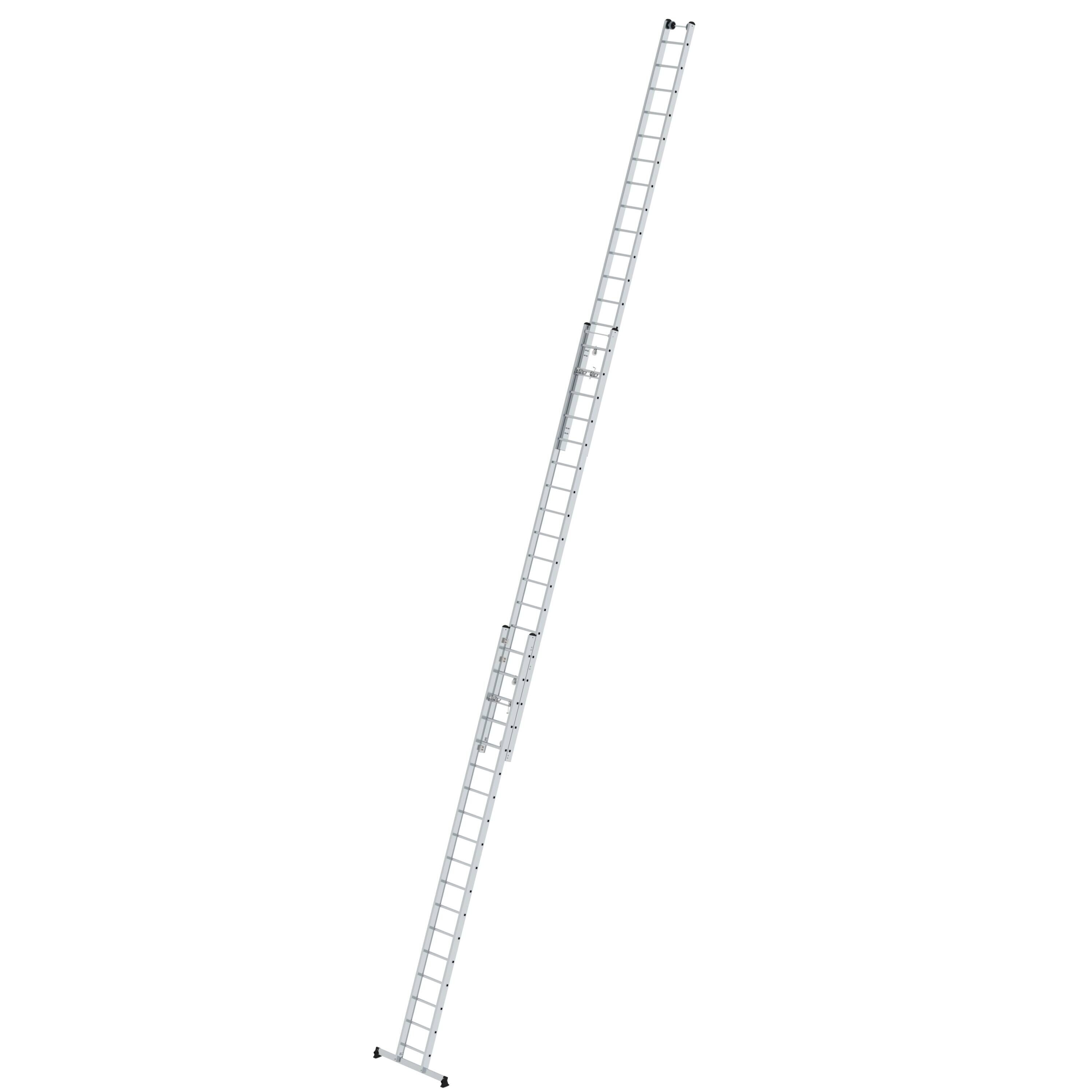 Sprossen-Seilzugleiter 3-teilig mit nivello®-Traverse 3x18 Sprossen