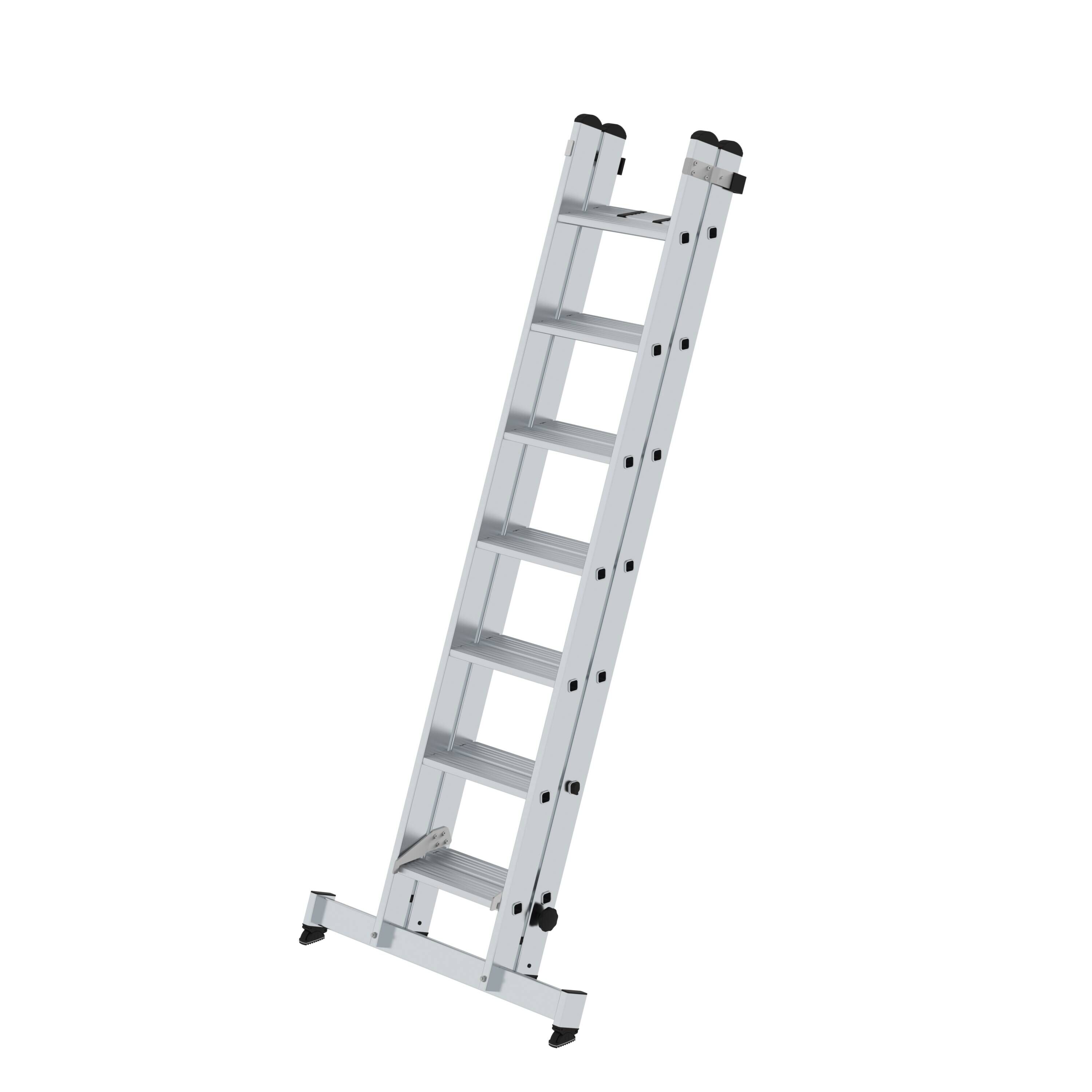 Stufen-Schiebeleiter 2-teilig mit nivello®-Traverse