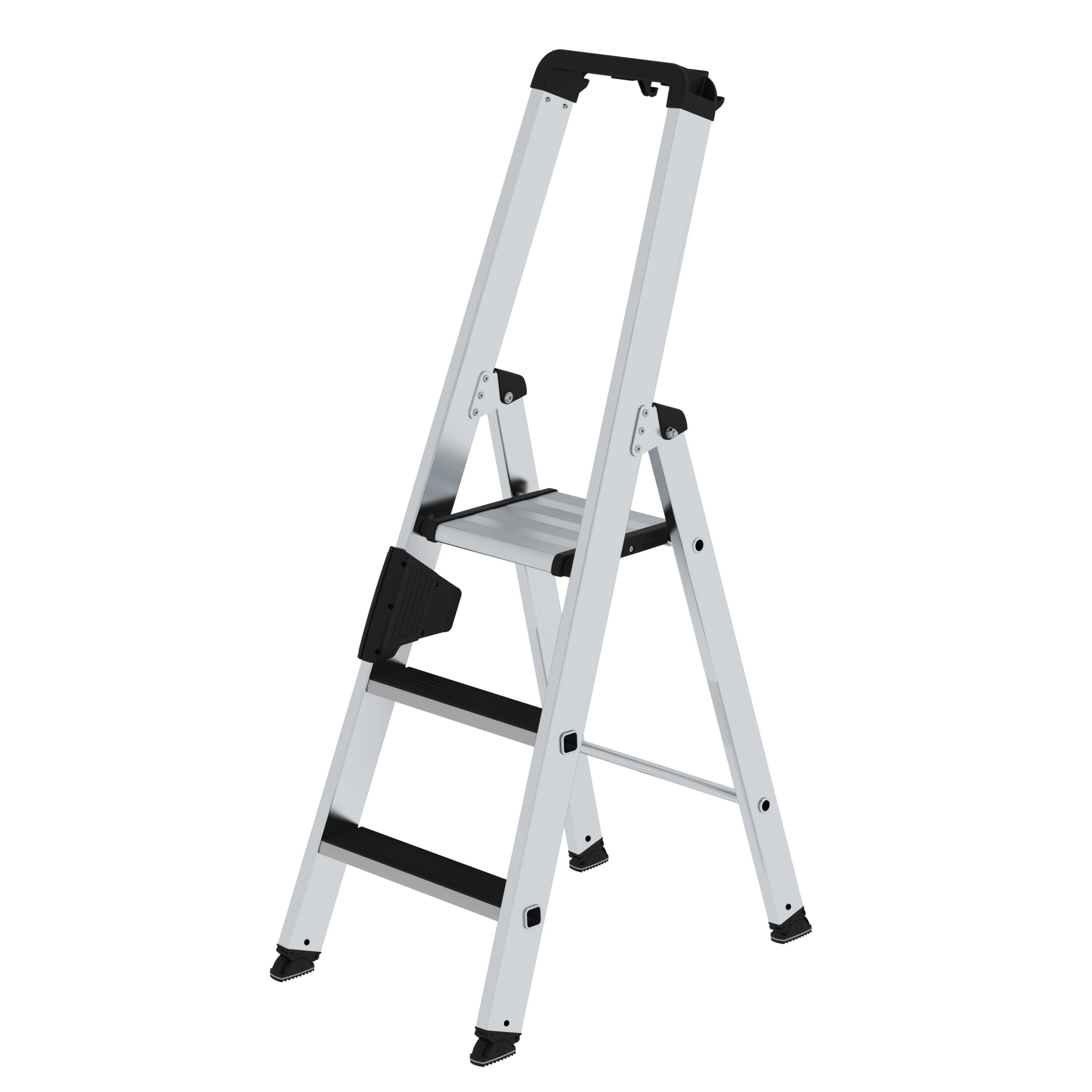 Stufen-Stehleiter einseitig begehbar mit clip-step