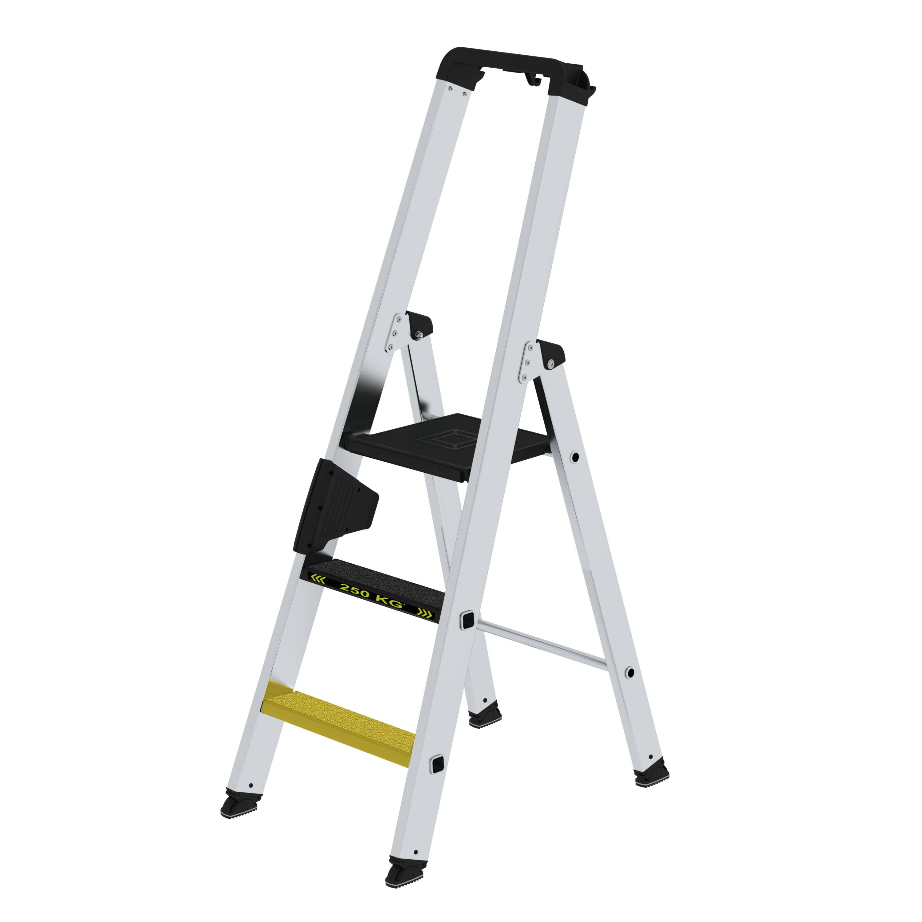 Stufen-Stehleiter 250 kg einseitig begehbar mit clip-step R13