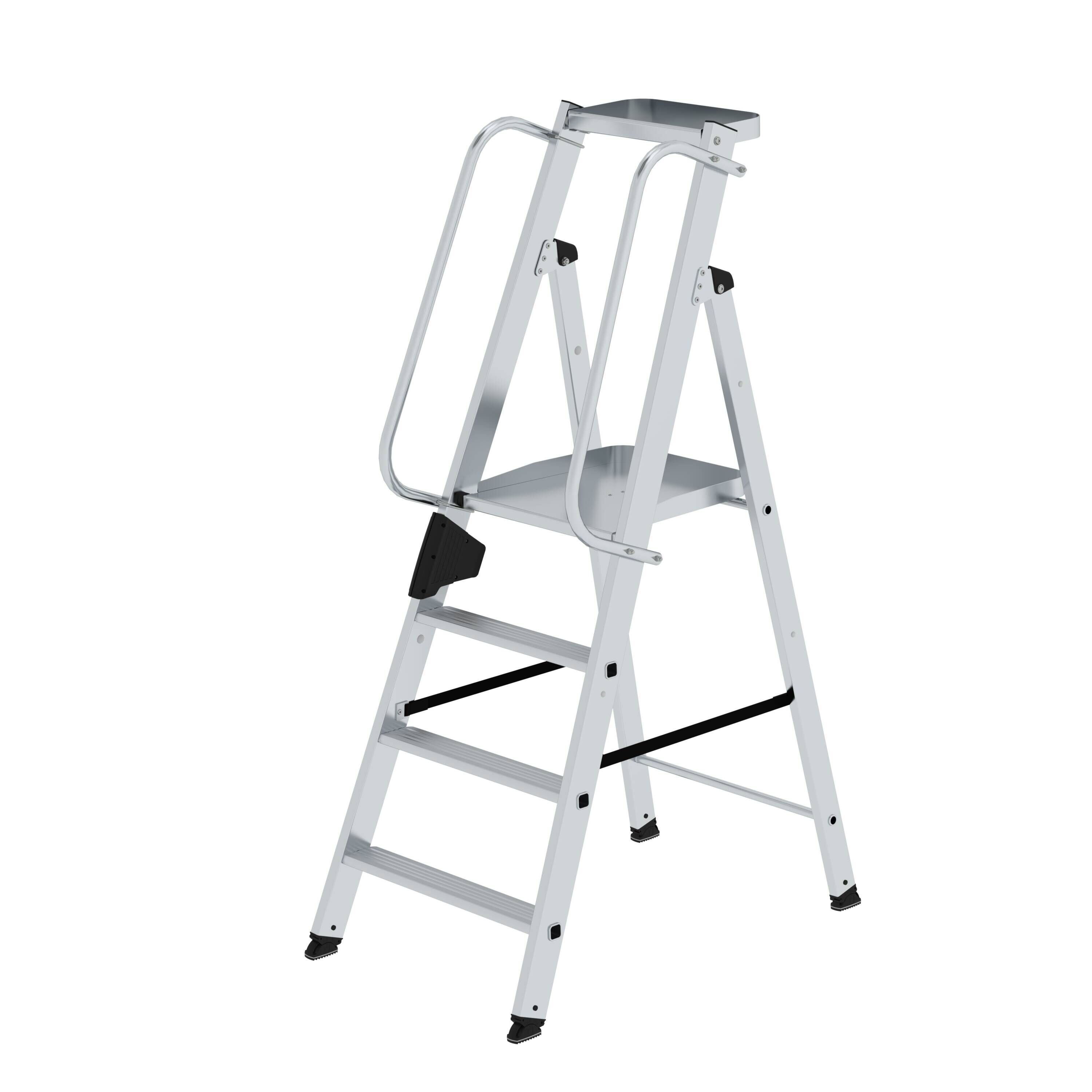 Plattformleiter mit Ablageschale