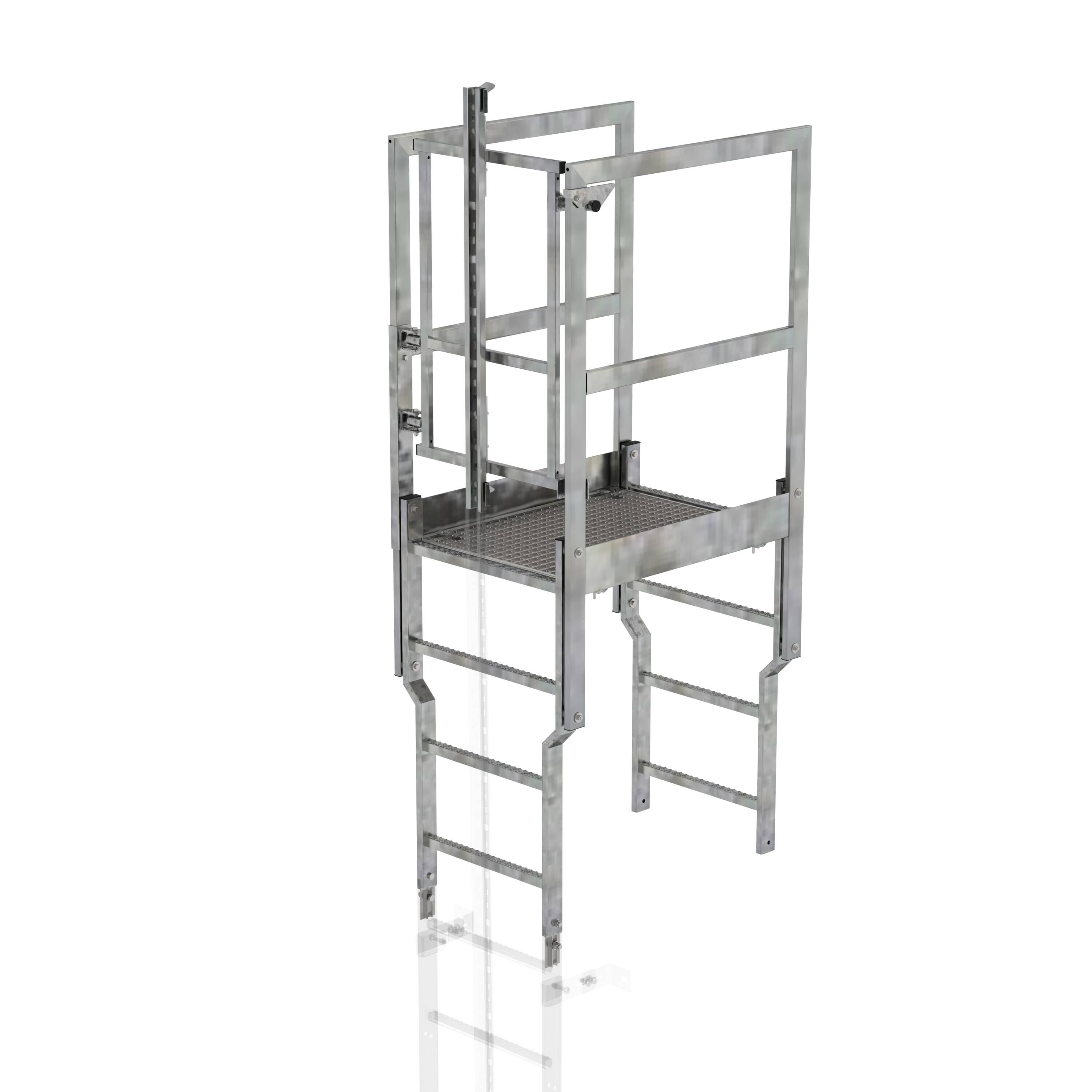 MUNKP635071698234536bobbie Attika-Überstieg mit Sicherungstüre und Steigschutzschiene