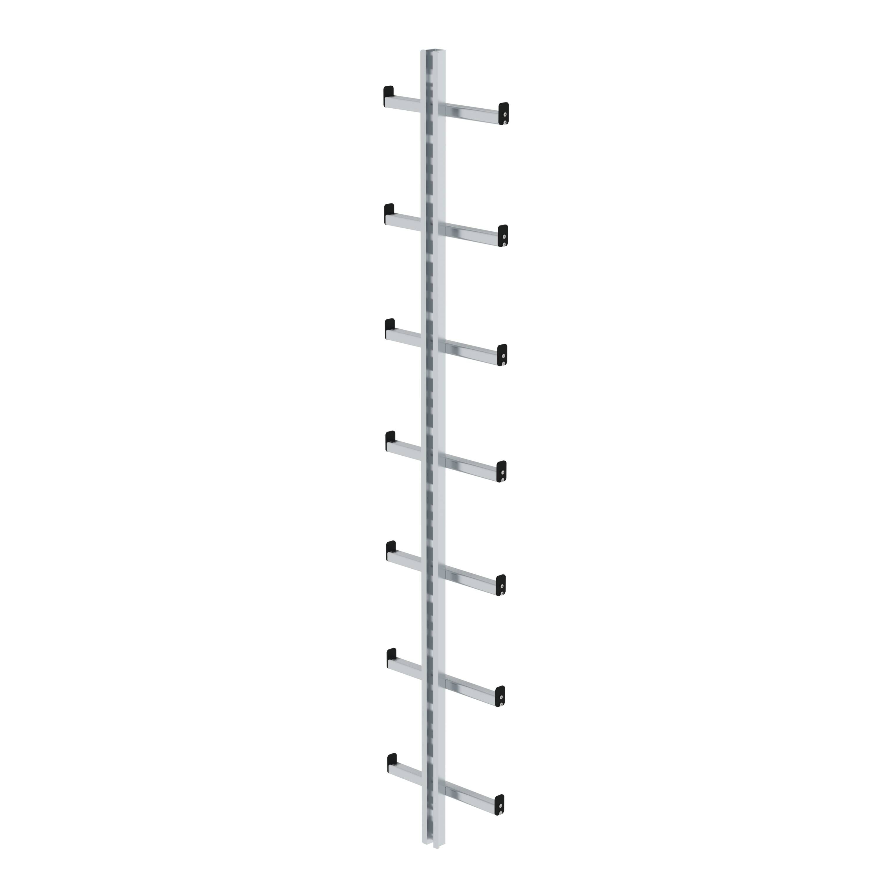 Einholmleiter Aluminium 1,96m