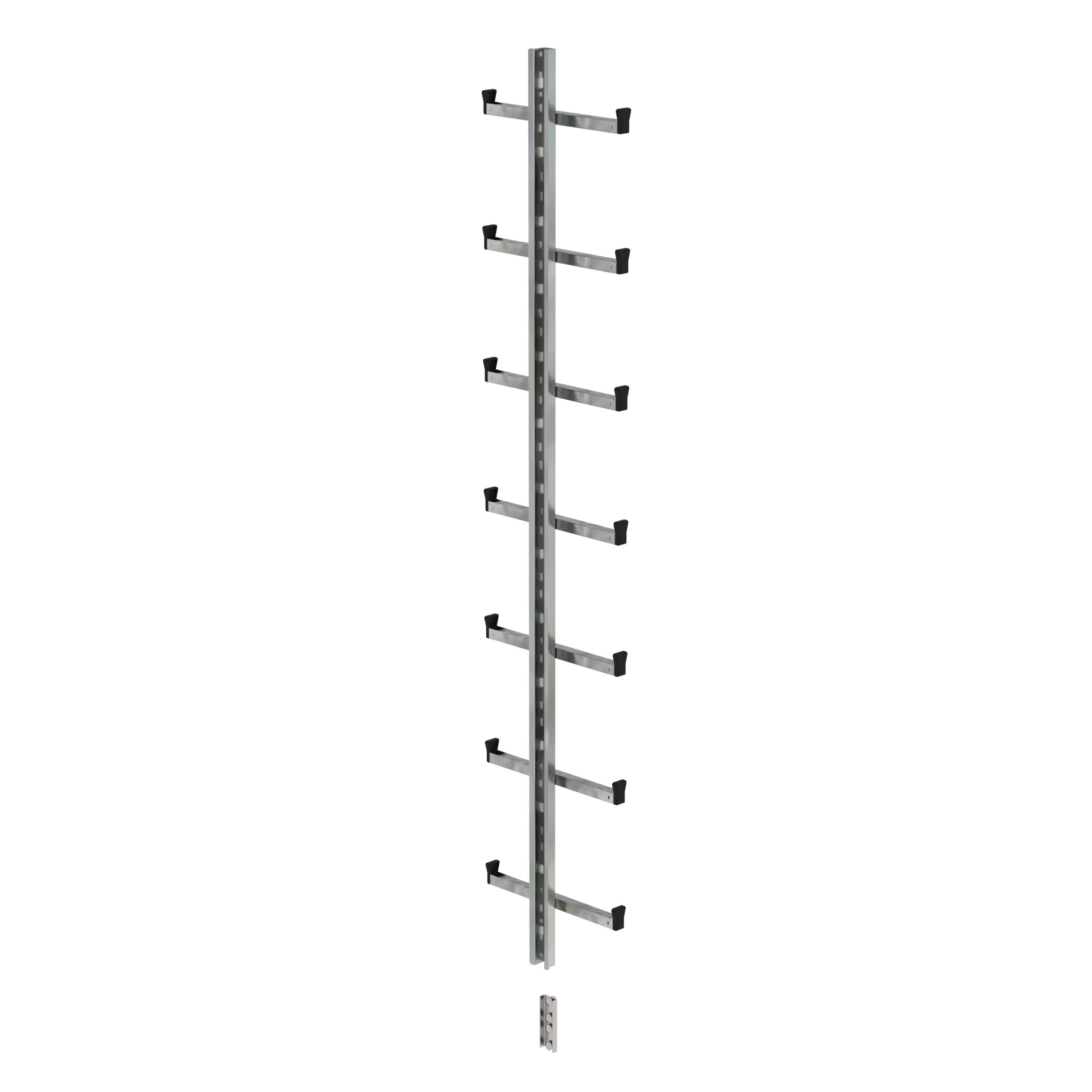 Einholmleiter Stahl verzinkt 1,96m