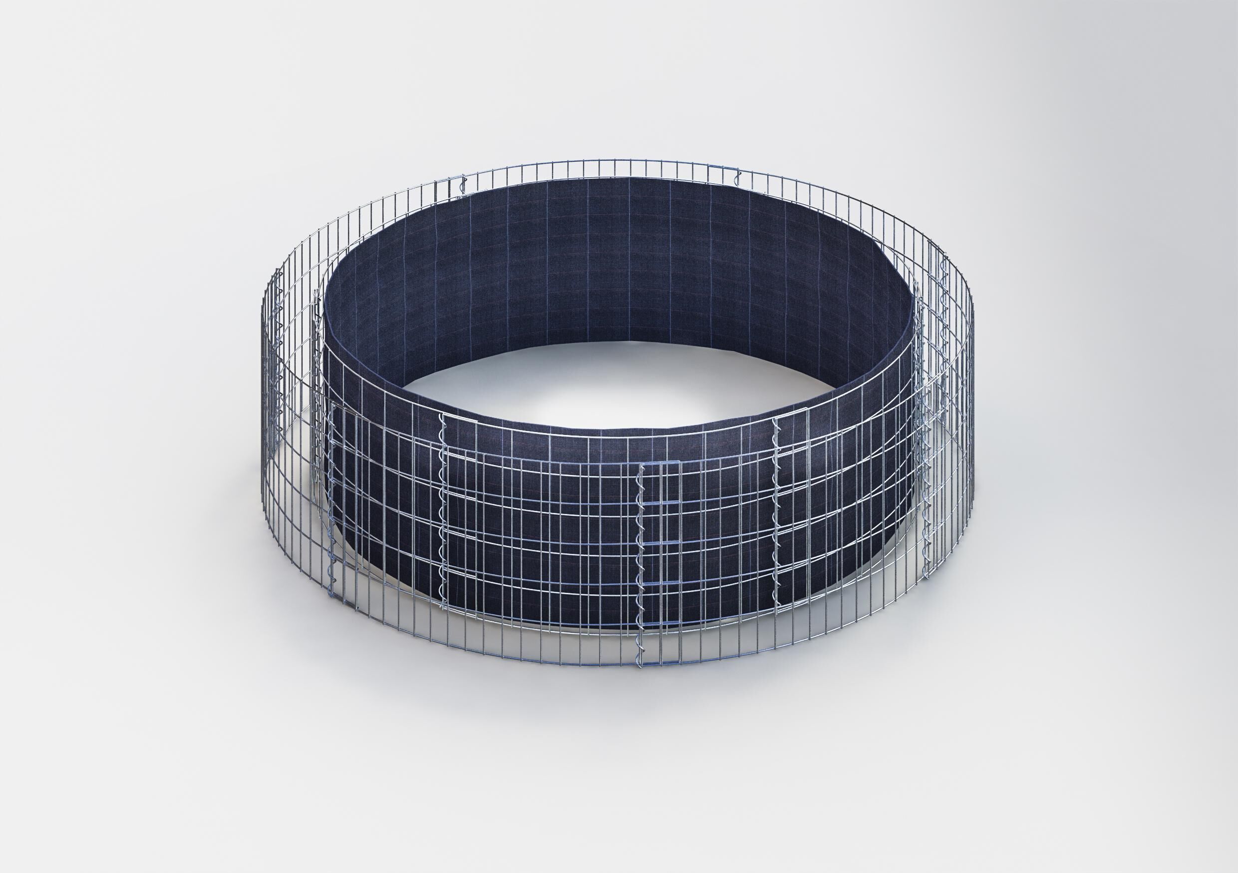 GAB0196381707317128bobbie Hochbeet rund, Durchmesser 202 cm, Höhe 50 cm