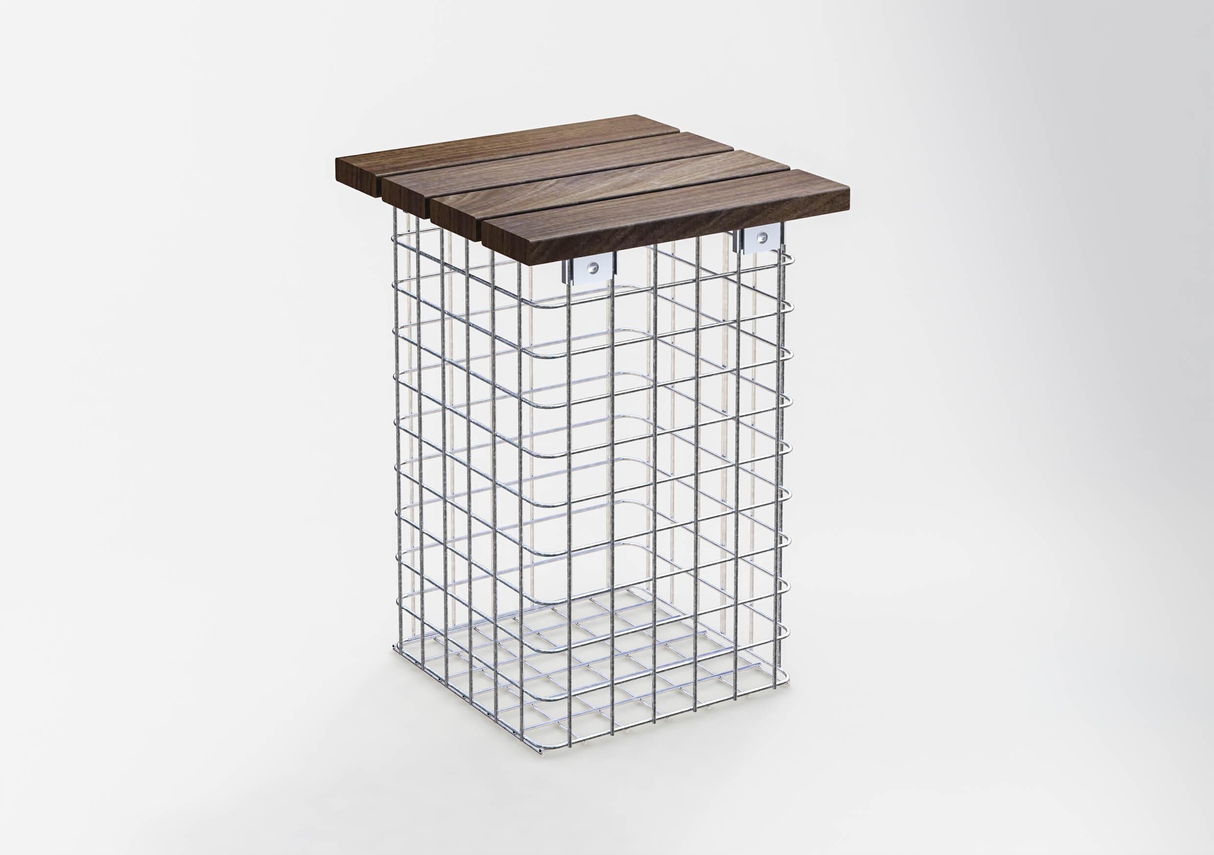 GAB0186931707317127bobbie Hocker feuerverzinkt MW 5 x 5 cm, CUMARU