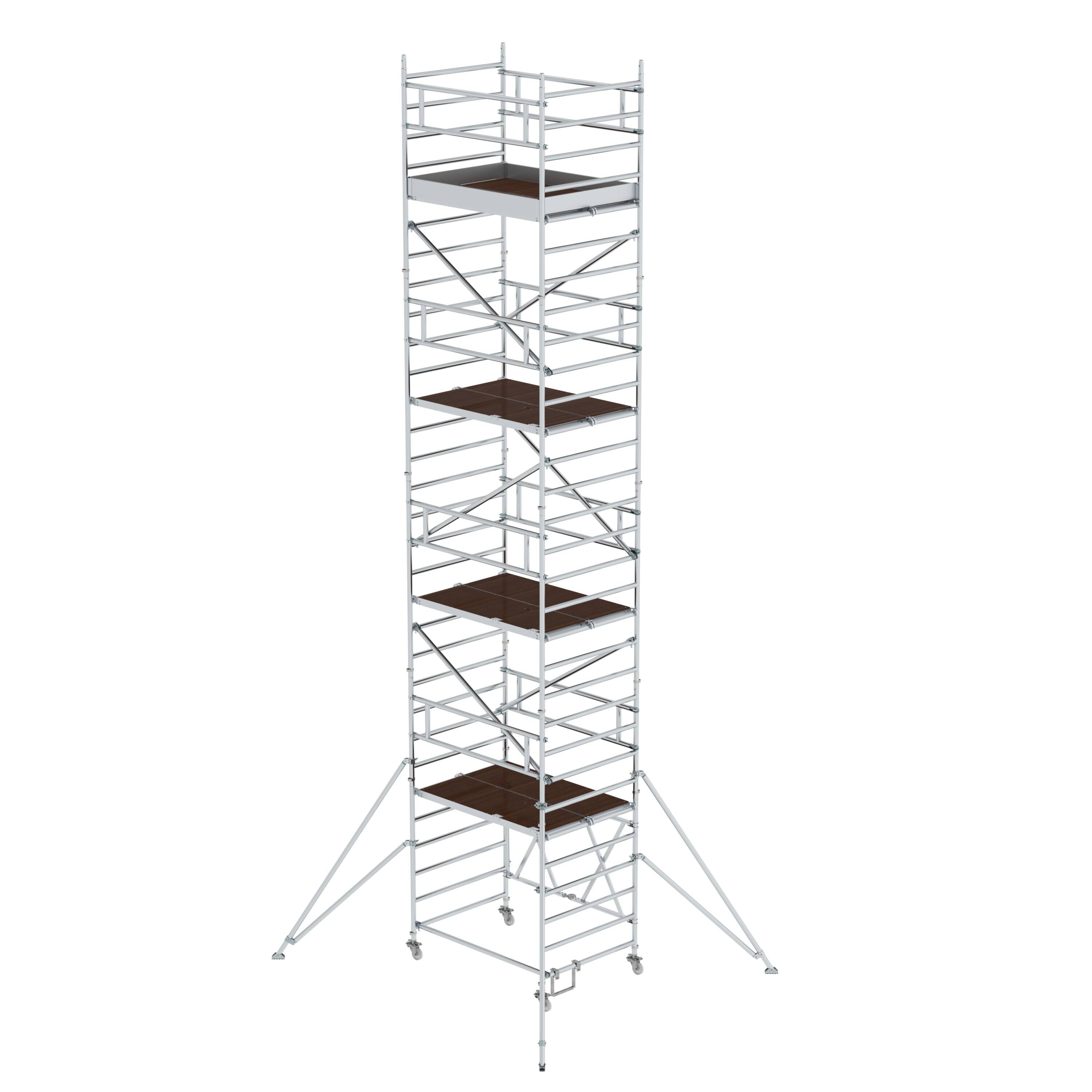 MUNK1152791775761020bobbie Klappgerüst 1,35 x 1,80 m mit Ausleger Plattformhöhe 7,80 m