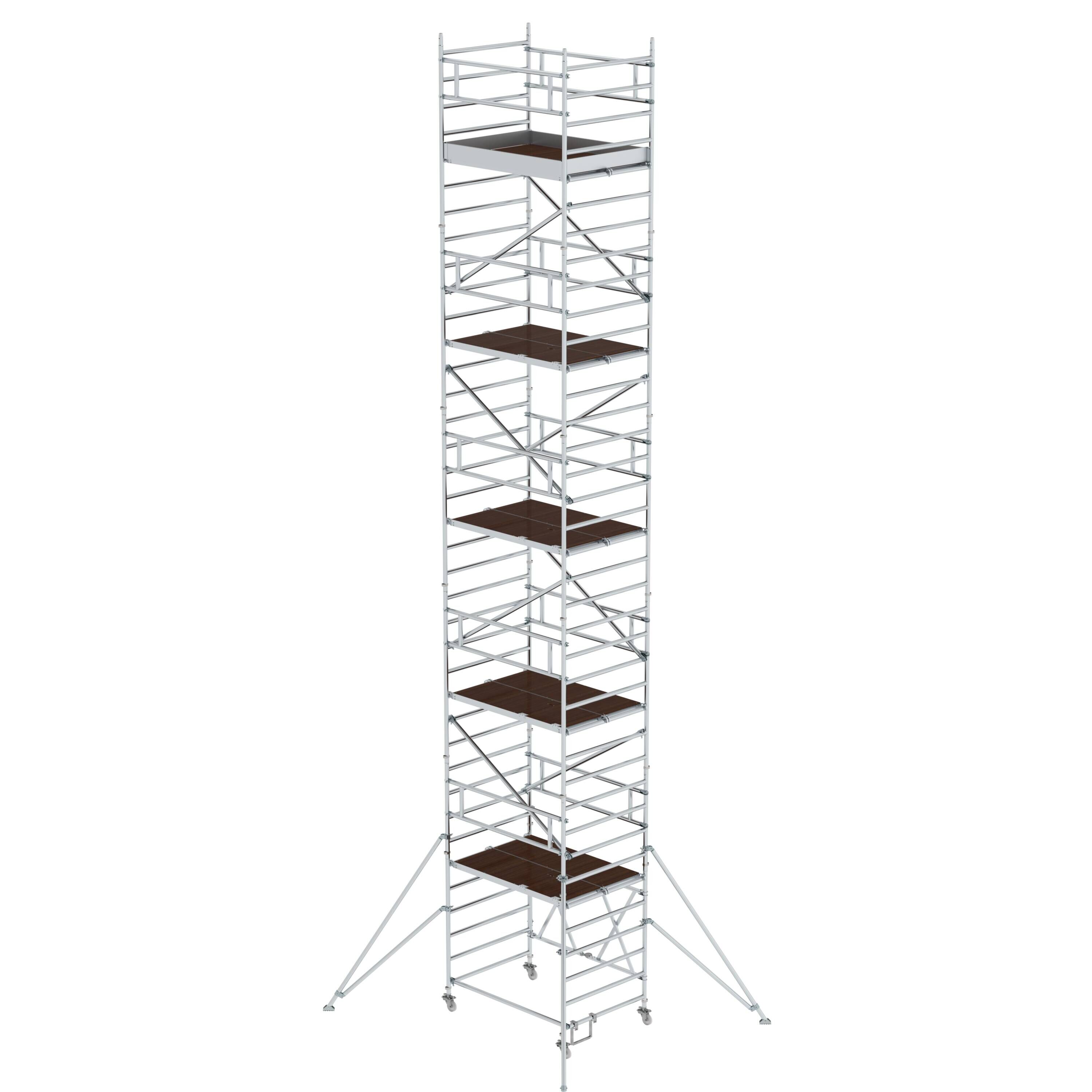 MUNK1152991775761021bobbie Klappgerüst 1,35 x 1,80 m mit Ausleger Plattformhöhe 9,80 m