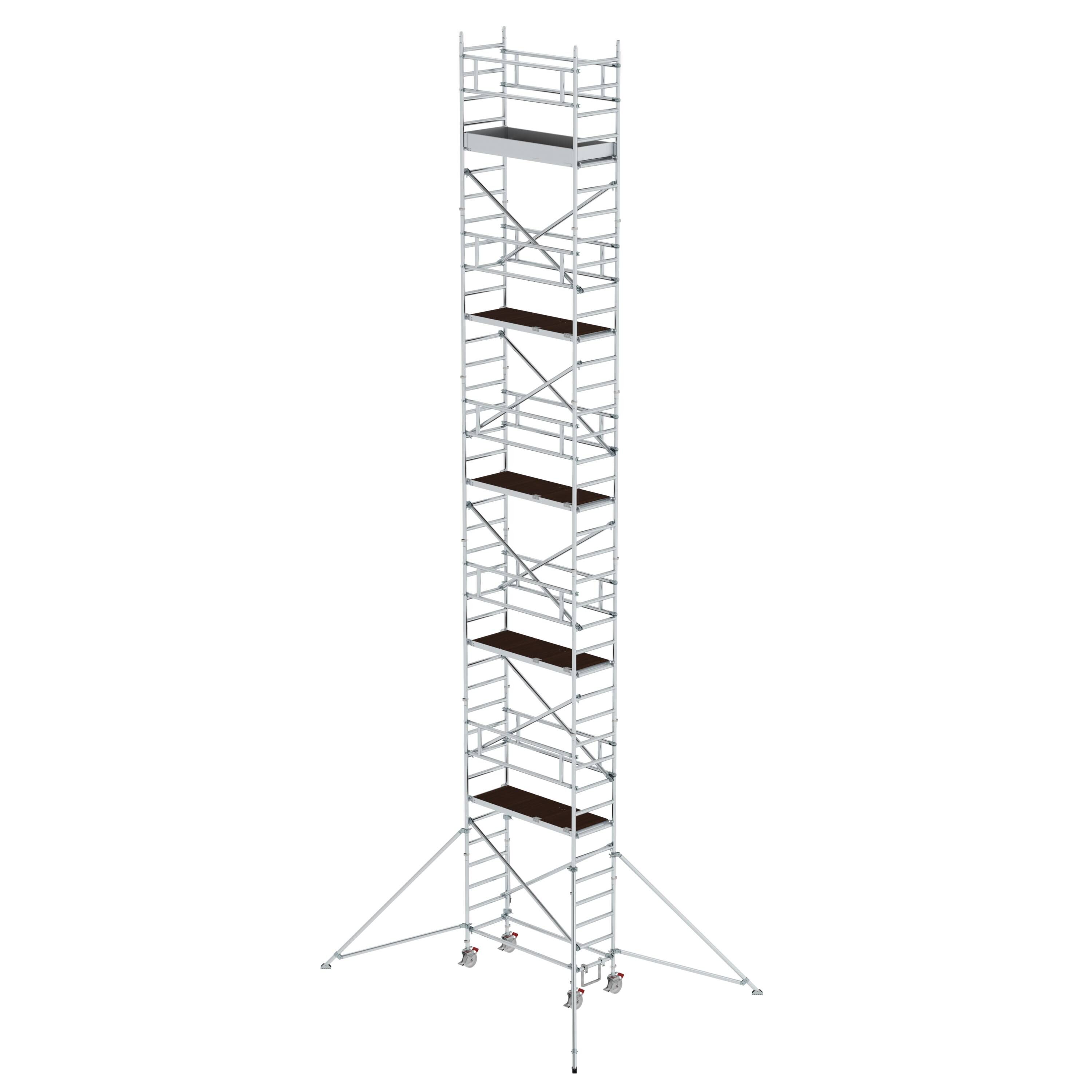 MUNK1540461775761111bobbie Rollgerüst 0,75 x 1,80 m mit Ausleger Plattformhöhe 10,35 m