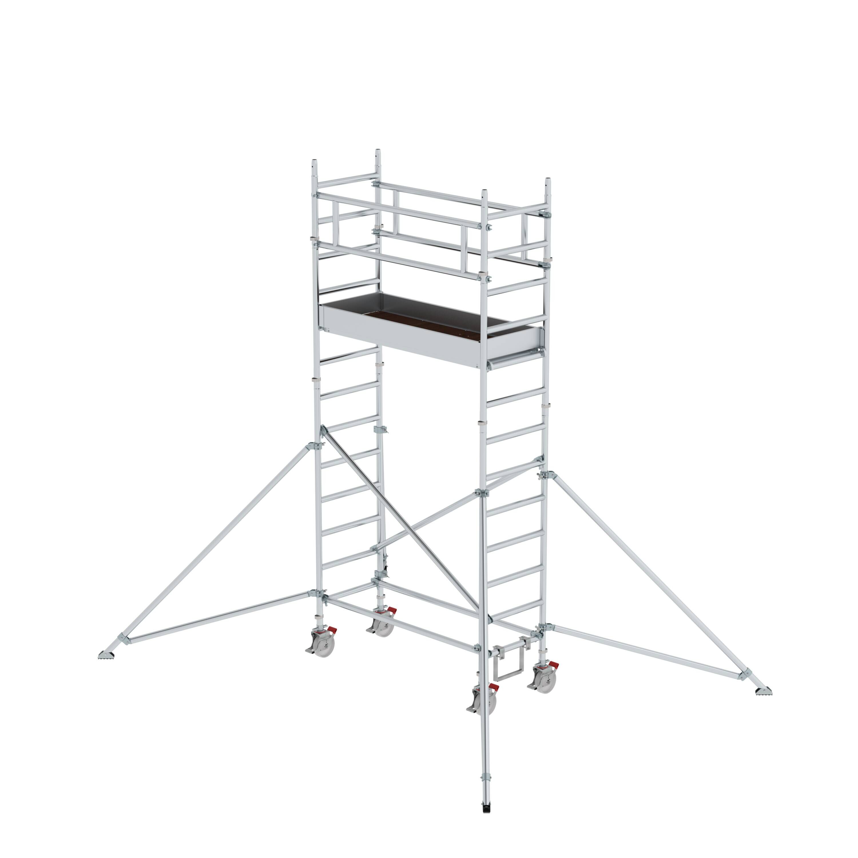 MUNK1543481775761112bobbie Rollgerüst 0,75 x 1,80 m mit Ausleger Plattformhöhe 3,35 m