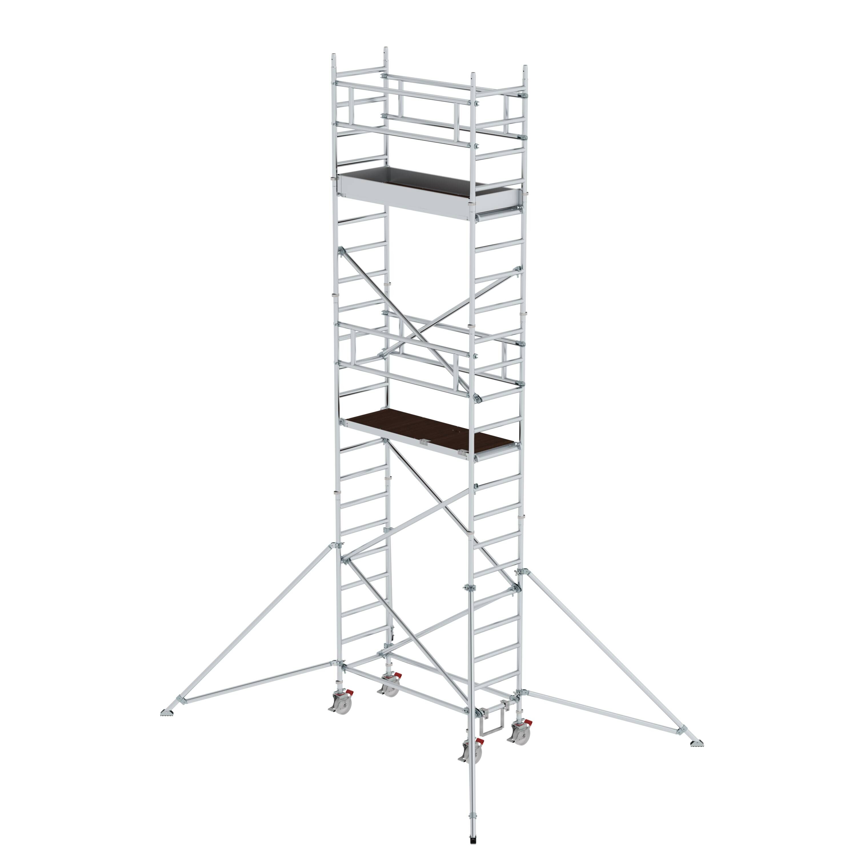MUNK1545461775761113bobbie Rollgerüst 0,75 x 1,80 m mit Ausleger Plattformhöhe 5,35 m
