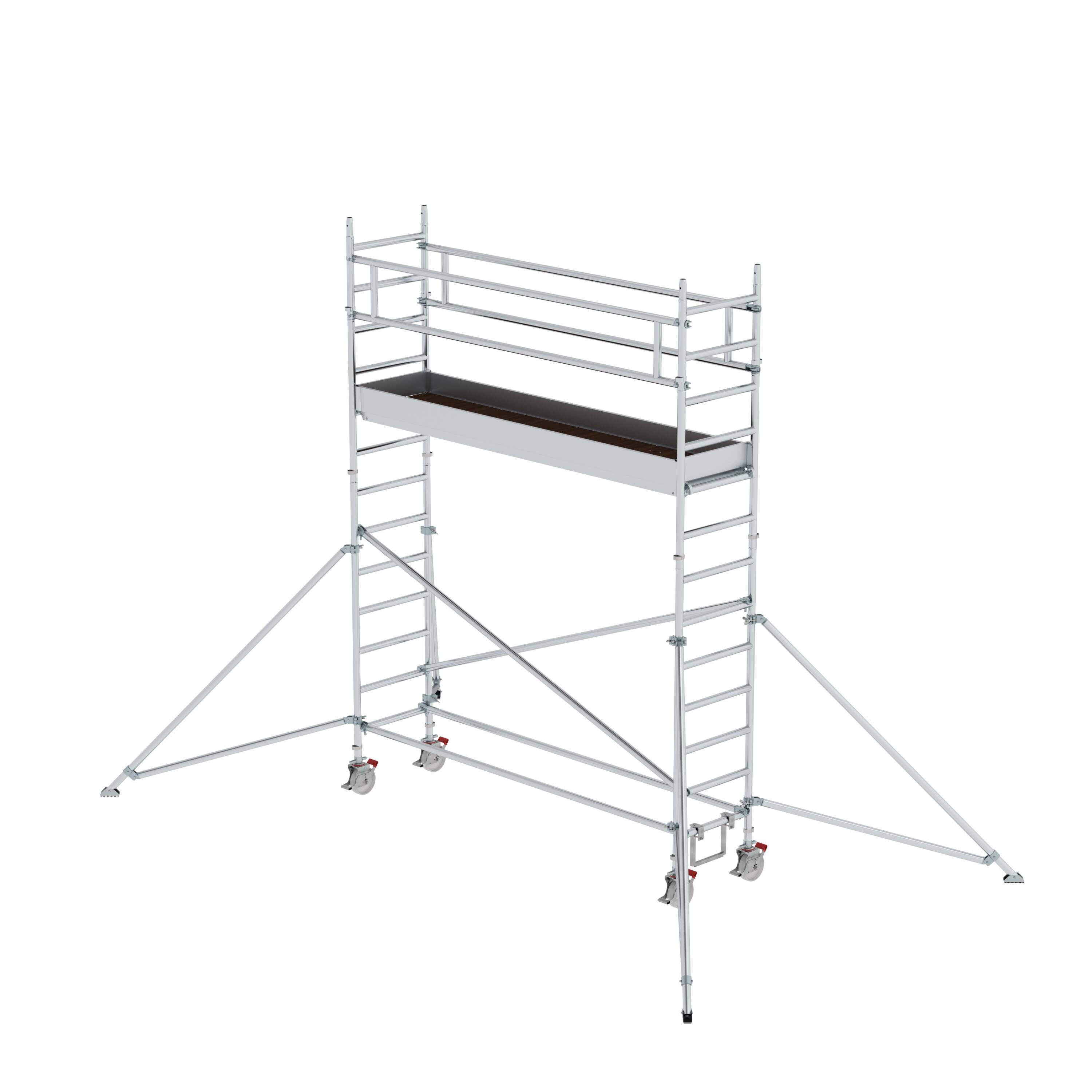 MUNK1563481775761118bobbie Rollgerüst 0,75 x 3,0 m mit Ausleger Plattformhöhe 3 m
