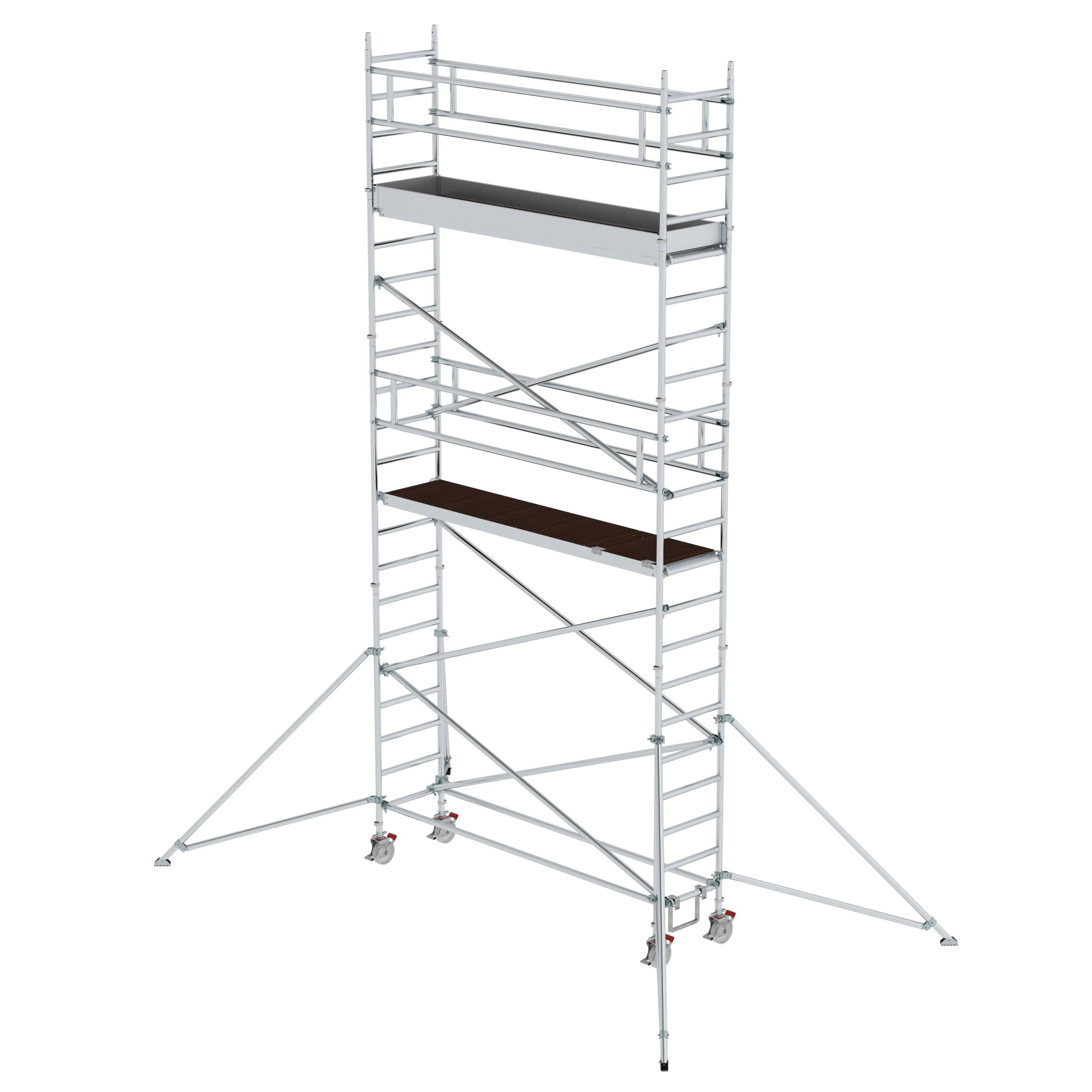 MUNK1565461775761119bobbie Rollgerüst 0,75 x 3,0 m mit Ausleger Plattformhöhe 5,35 m