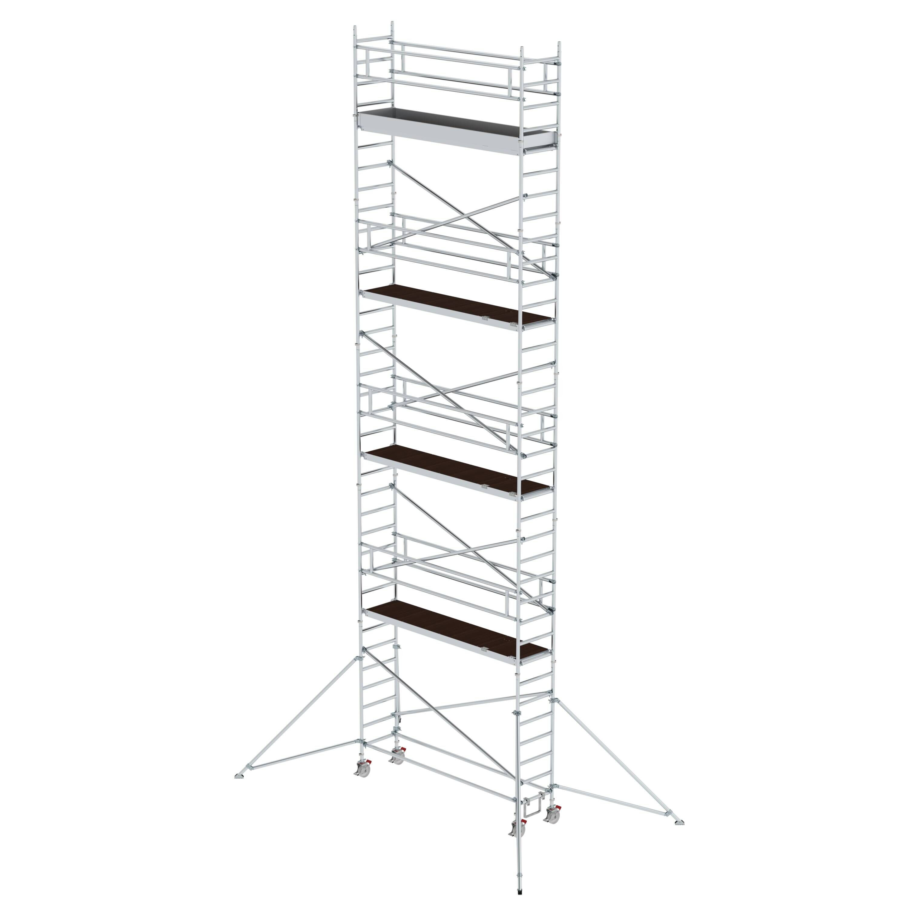 Rollgerüst 0,75 x 3,0 m mit Ausleger Plattformhöhe 9,35 m