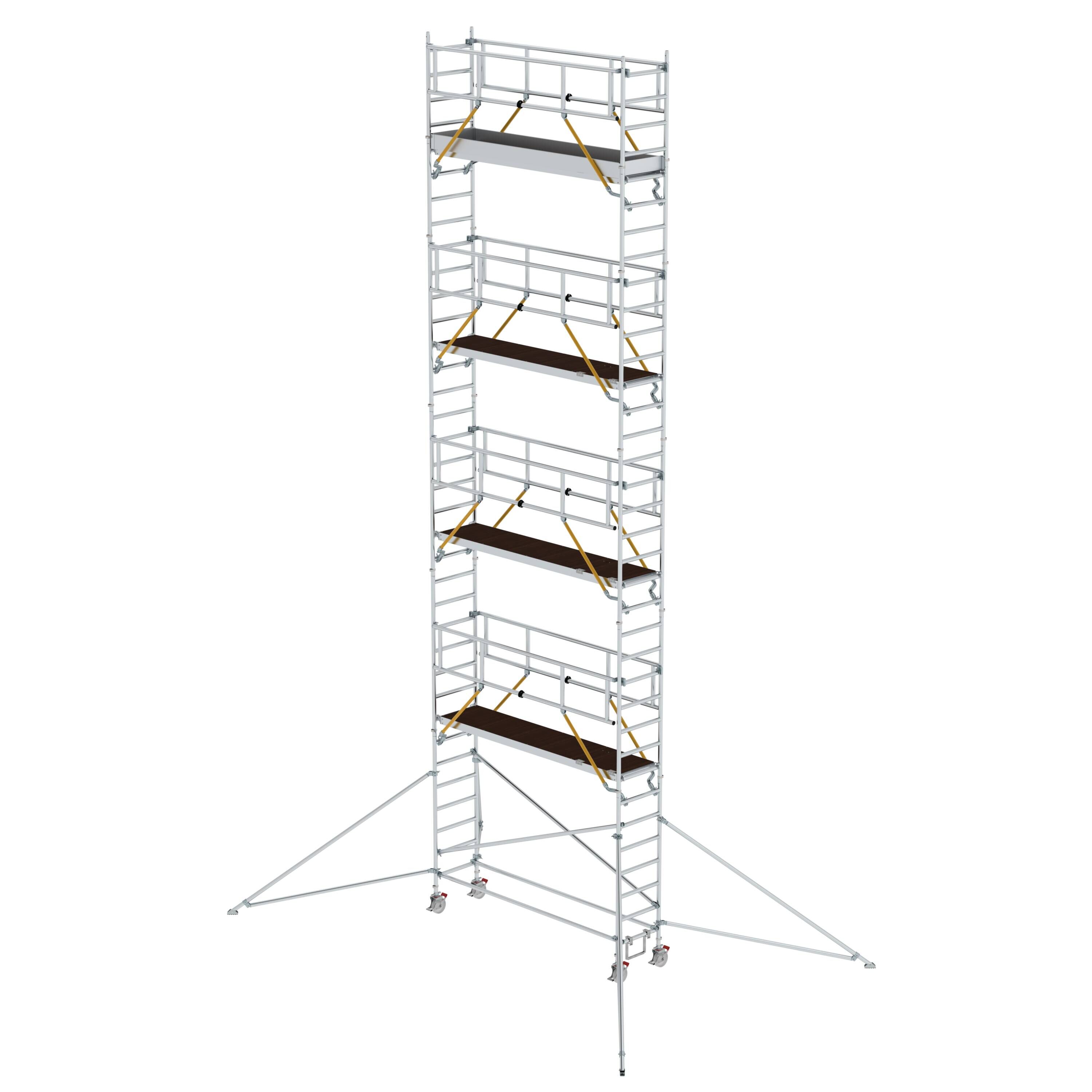 MUNK1569491775761131bobbie Rollgerüst SG 0,75 x 3,0 m mit Ausleger Plattformhöhe 9,51 m