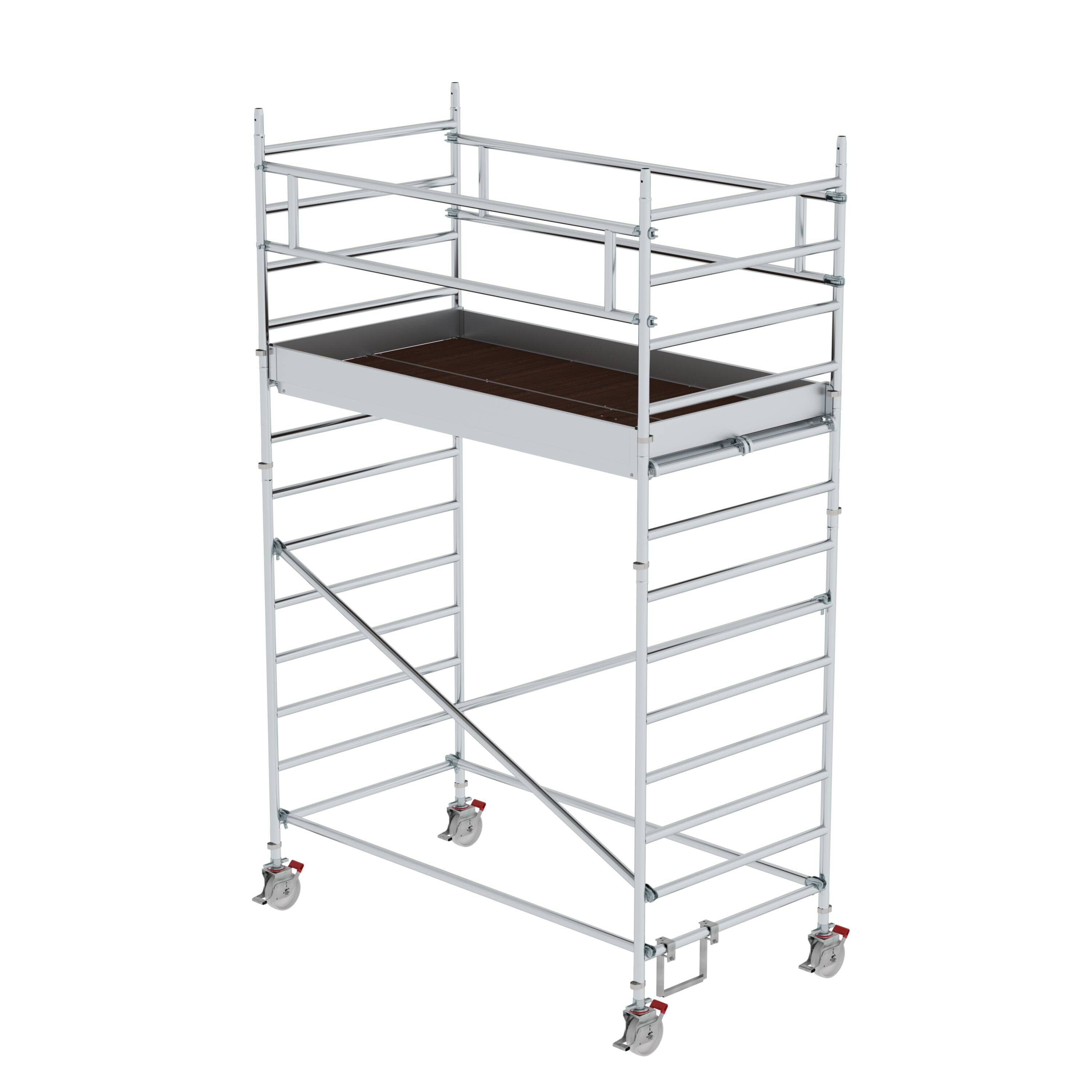 Rollgerüst 1,35 x 2,45 m mit Doppel-Plattform Plattformhöhe 3 m