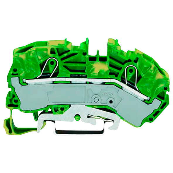 2-Leiter-Schutzleiterklemme WAGO, 16mm², für Tragschiene 35x15 und 35x7,5