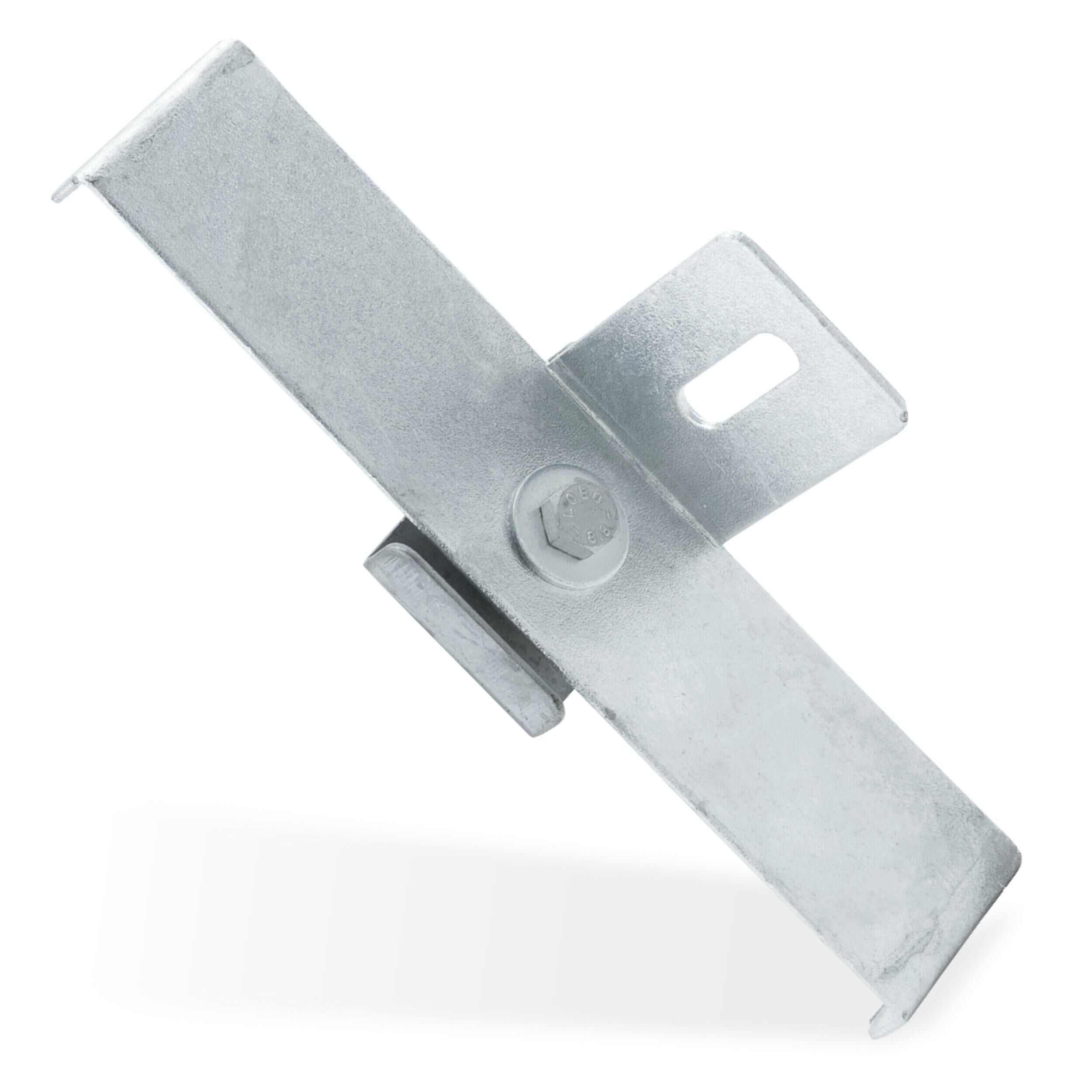 Klammer mit Zaunhalter Maschenweite 5 x 20 cm, verzinkt