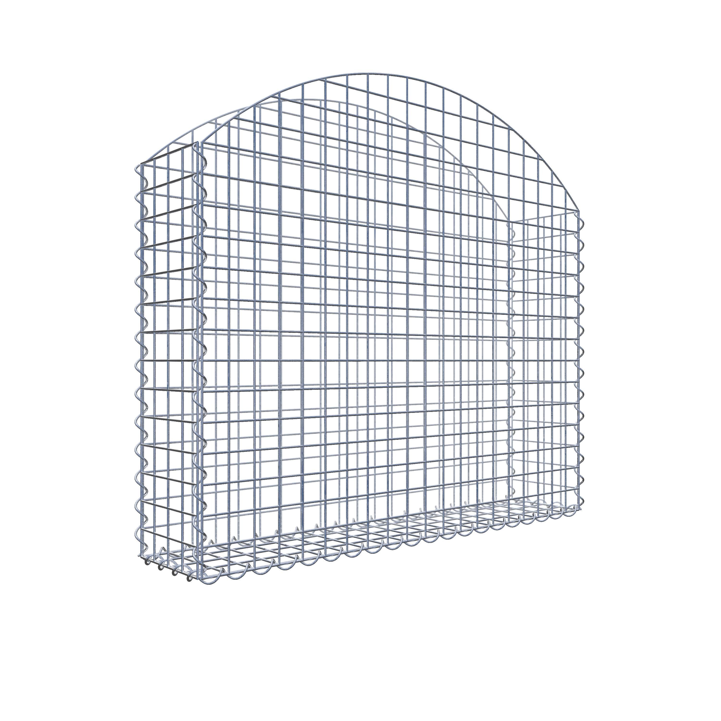Gabione mit Oberbogen 100 cm x 90 cm x 20 cm (L x H x T)