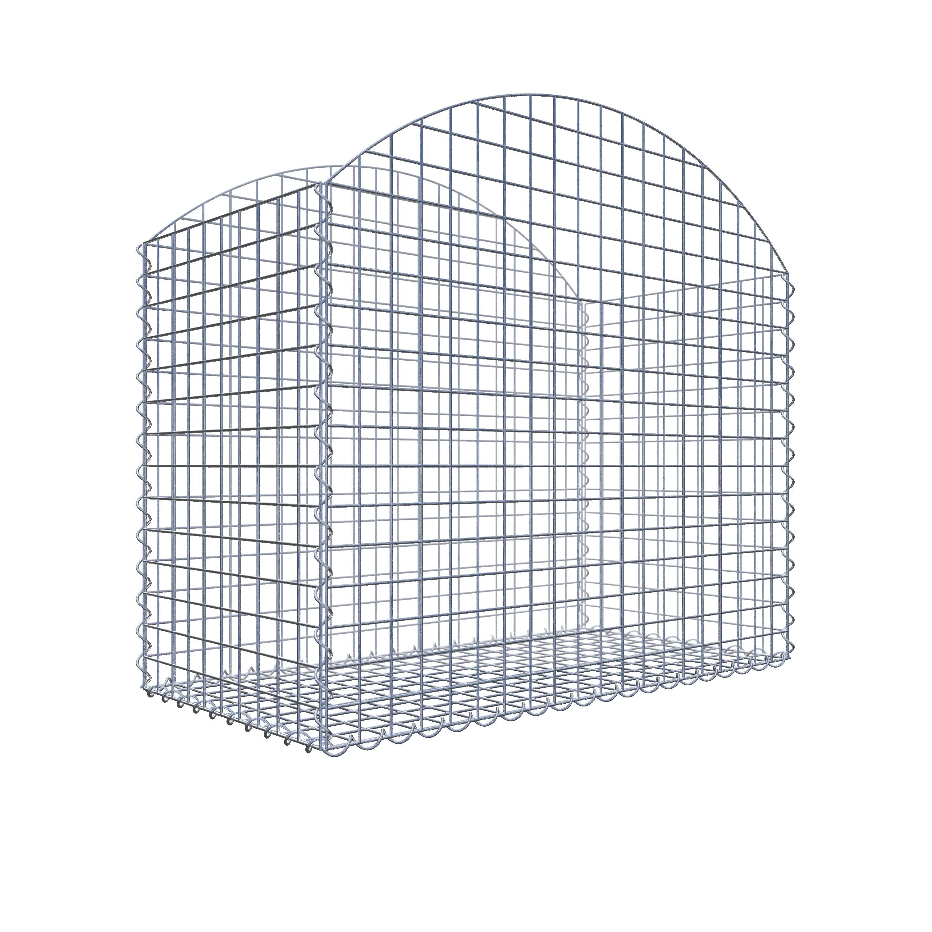 Gabione mit Oberbogen 100 cm x 90 cm x 50 cm (L x H x T)