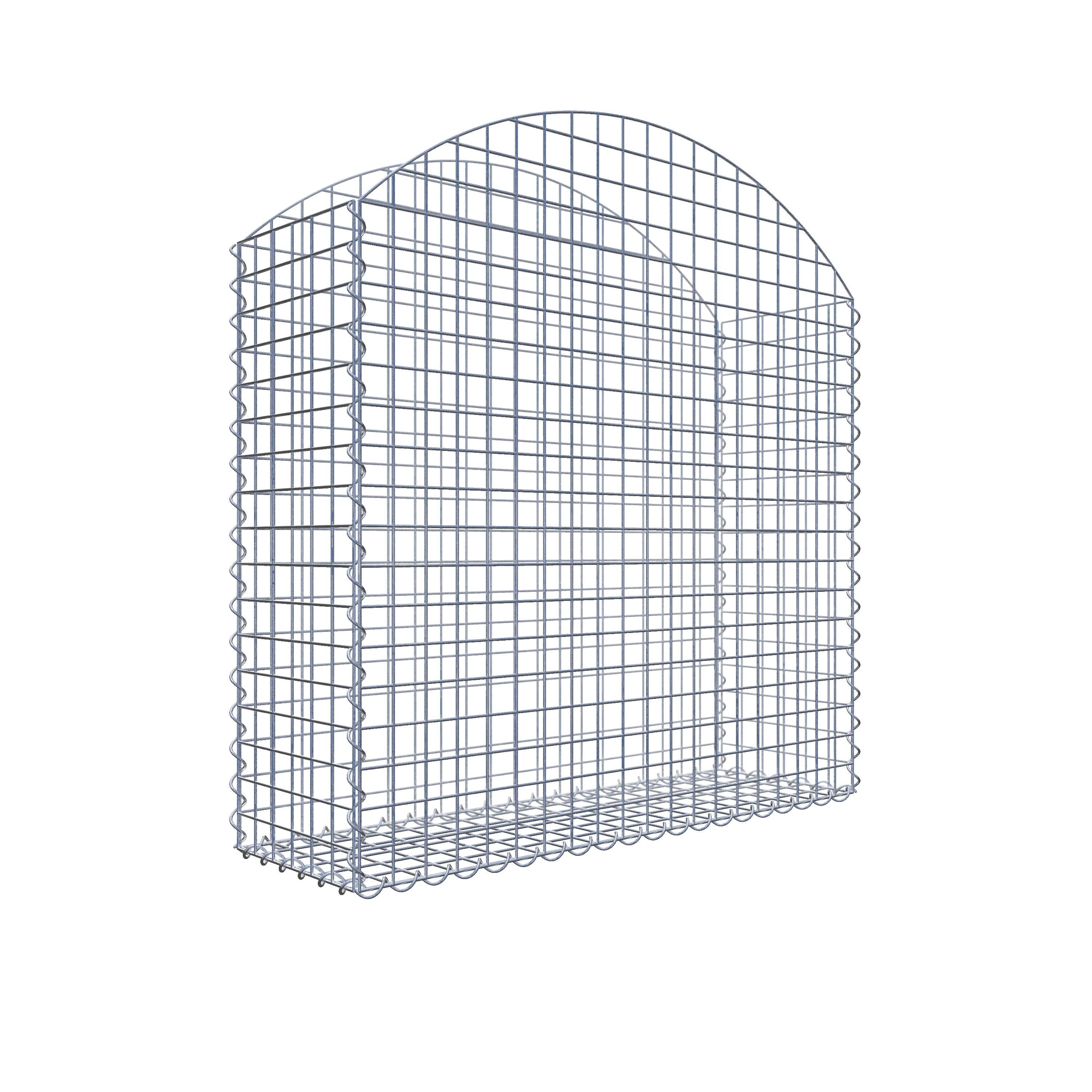 GAB0344021707317130bobbie Gabione mit Oberbogen 100 cm x 105 cm x 30 cm (L x H x T)