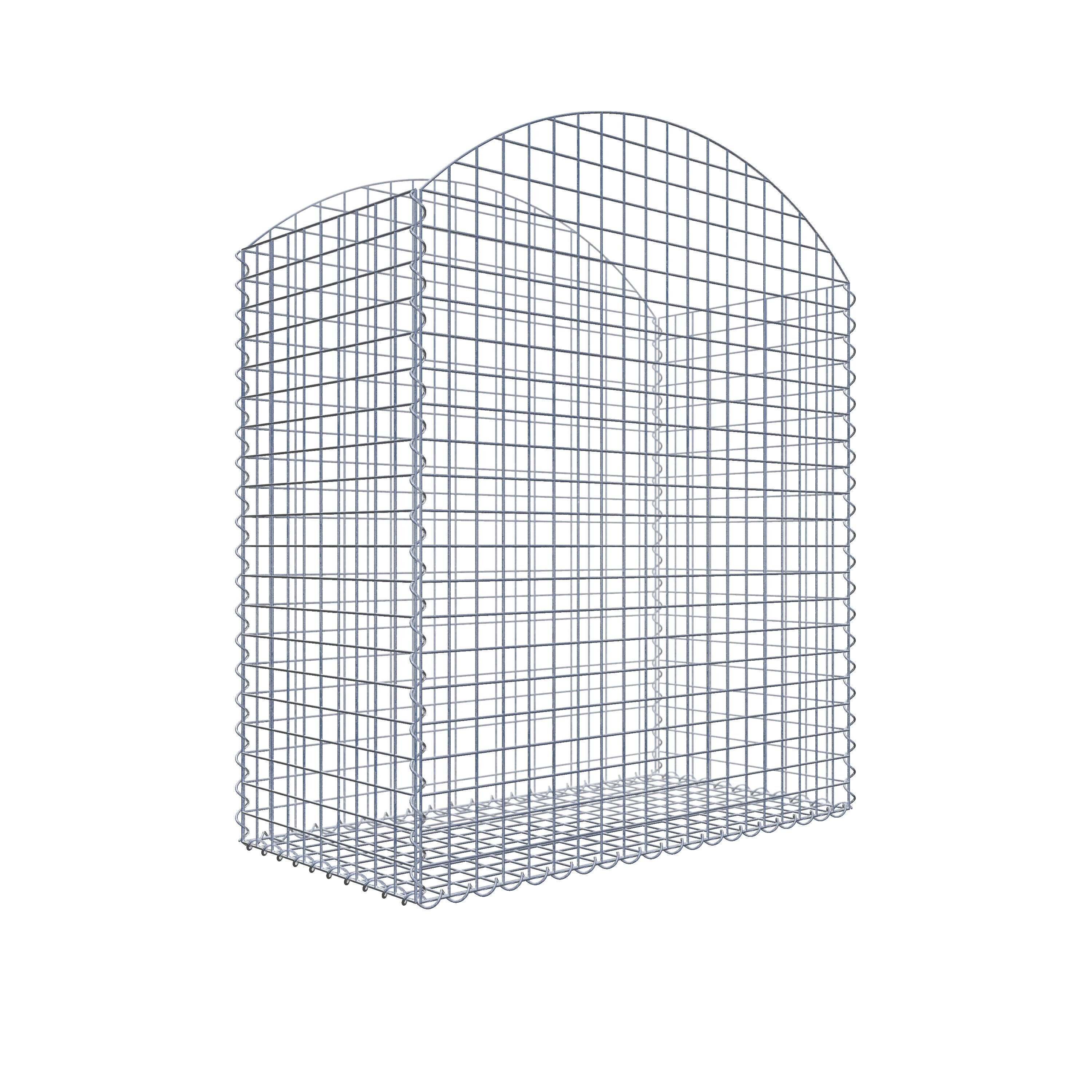 Gabione mit Oberbogen 100 cm x 120 cm x 50 cm (L x H x T)