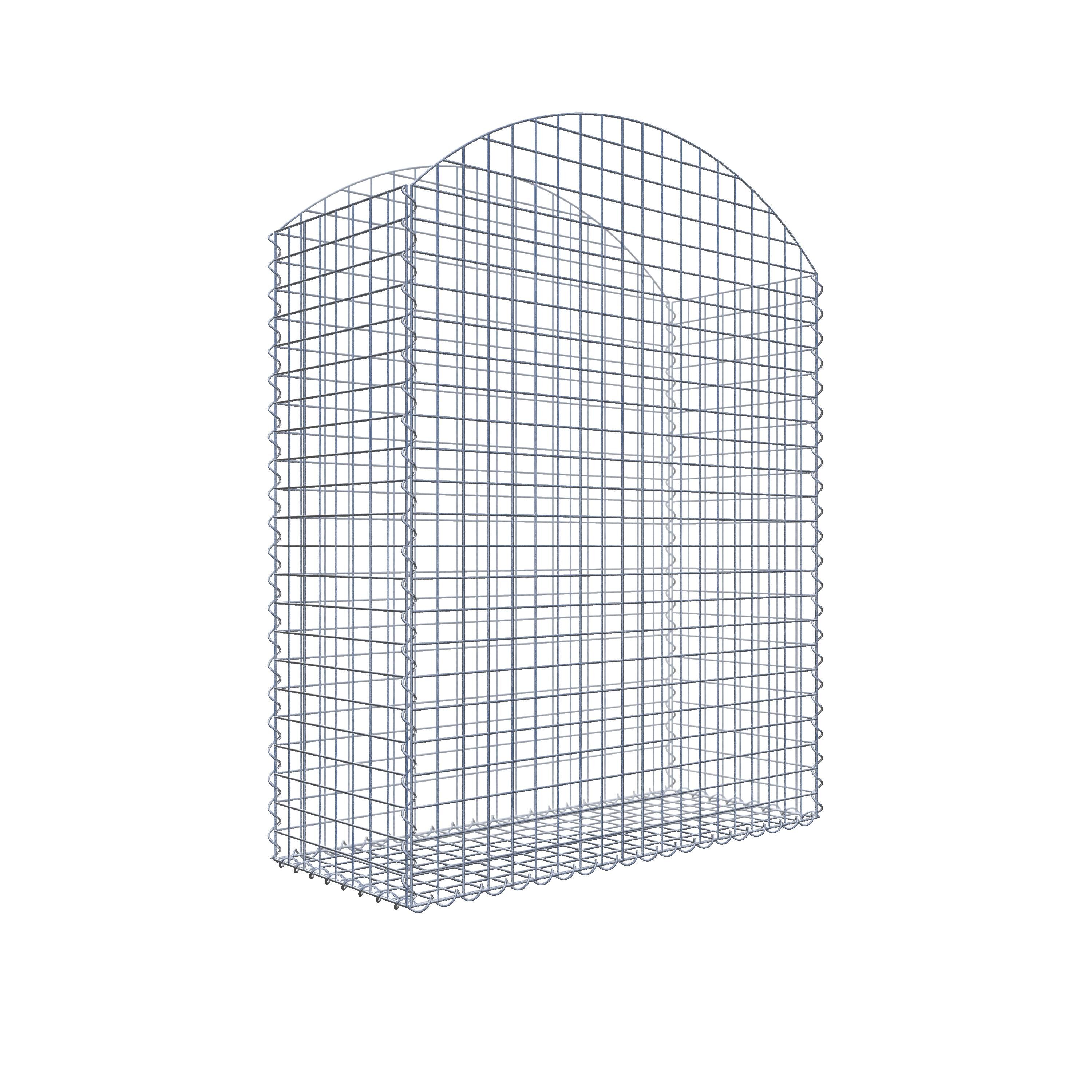 Gabione mit Oberbogen 100 cm x 130 cm x 40 cm (L x H x T)