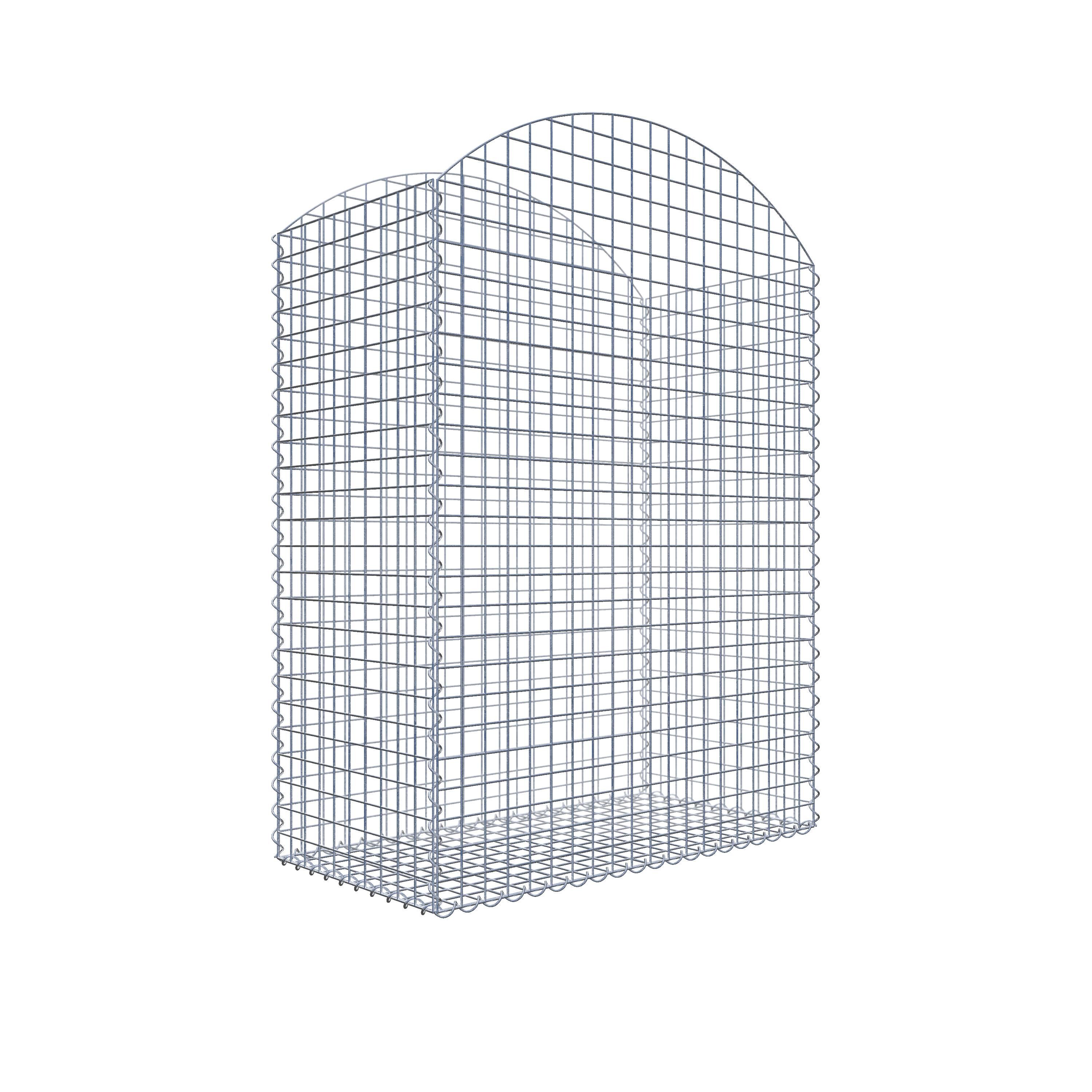 Gabione mit Oberbogen 100 cm x 140 cm x 50 cm (L x H x T)
