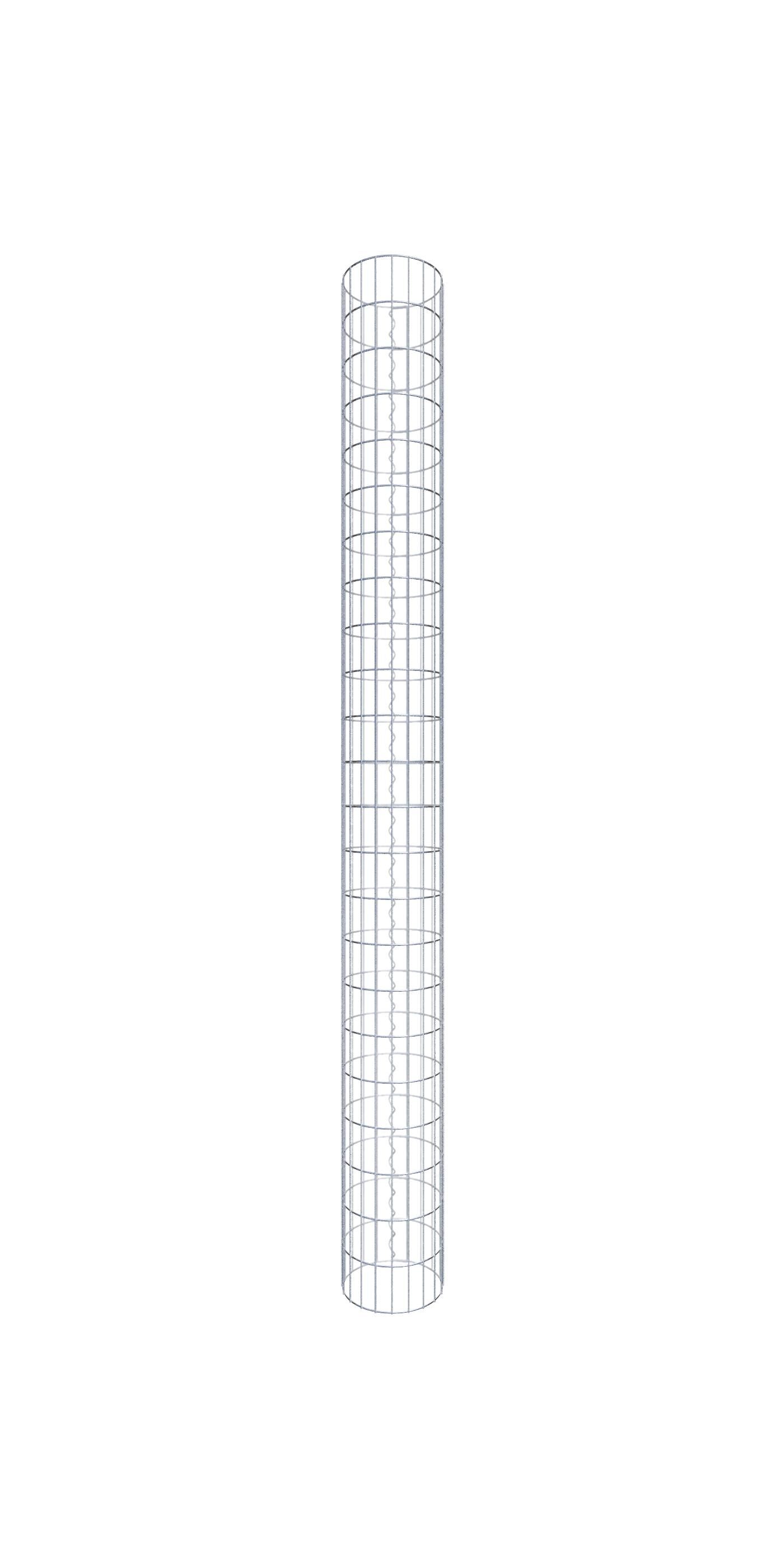 Gabionensäule Durchmesser 32 cm, MW 5 x 10 cm rund - Höhe: 2,30 m