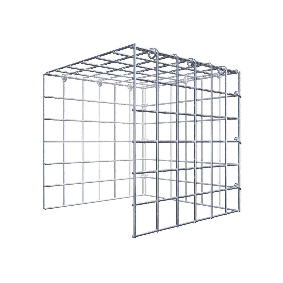 GAB0893101707317135bobbie Anbaugabione Typ 4 30 cm x 30 cm x 30 cm (L x H x T), Maschenweite 5 cm x 5 cm, C-Ring