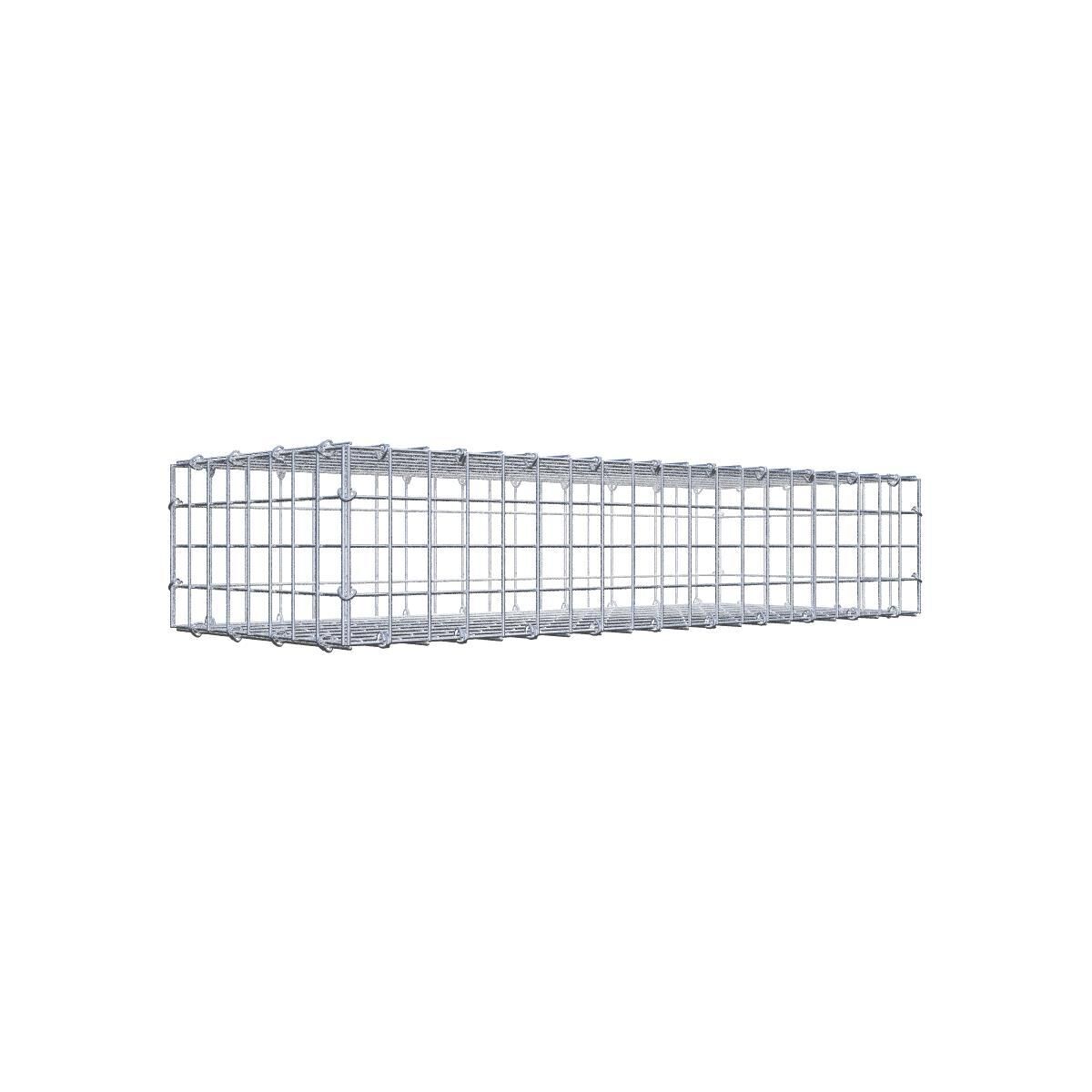 GAB0285551707317128bobbie Gabione 100 cm x 20 cm x 40 cm (L x H x T), Maschenweite 5 cm x 5 cm, C-Ring