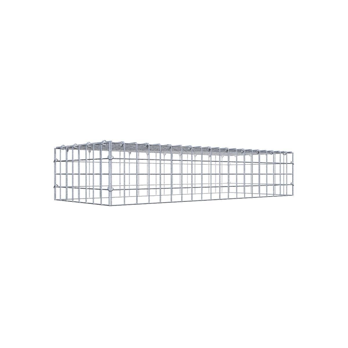 Anbaugabione Typ 3 100 cm x 20 cm x 40 cm (L x H x T), Maschenweite 5 cm x 5 cm, C-Ring