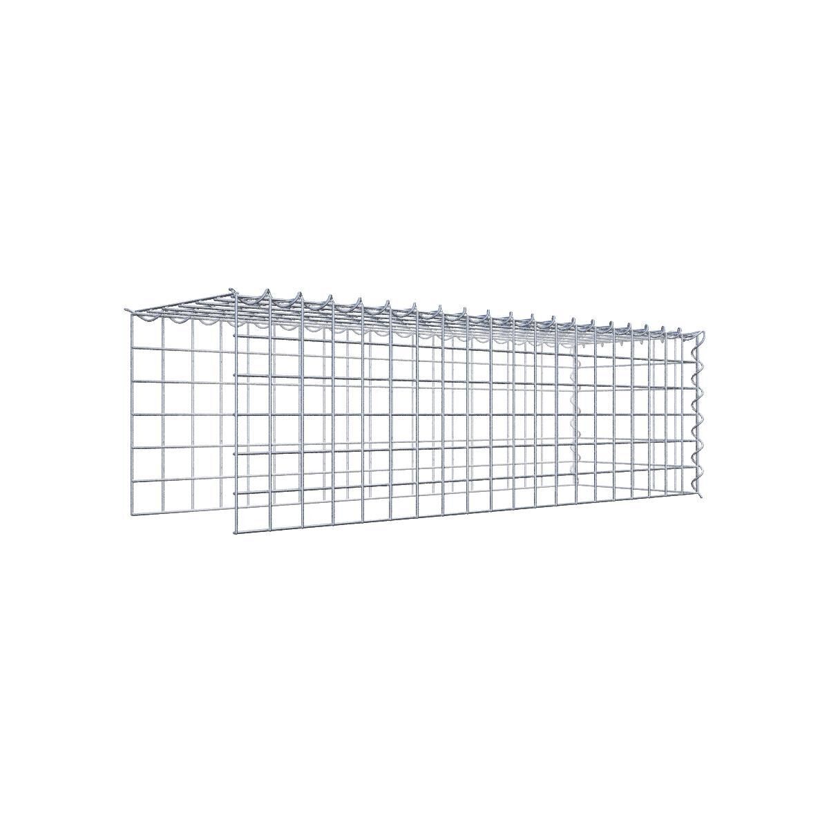 Anbaugabione Typ 4 100 cm x 30 cm x 30 cm (L x H x T), Maschenweite 5 cm x 5 cm, Spirale