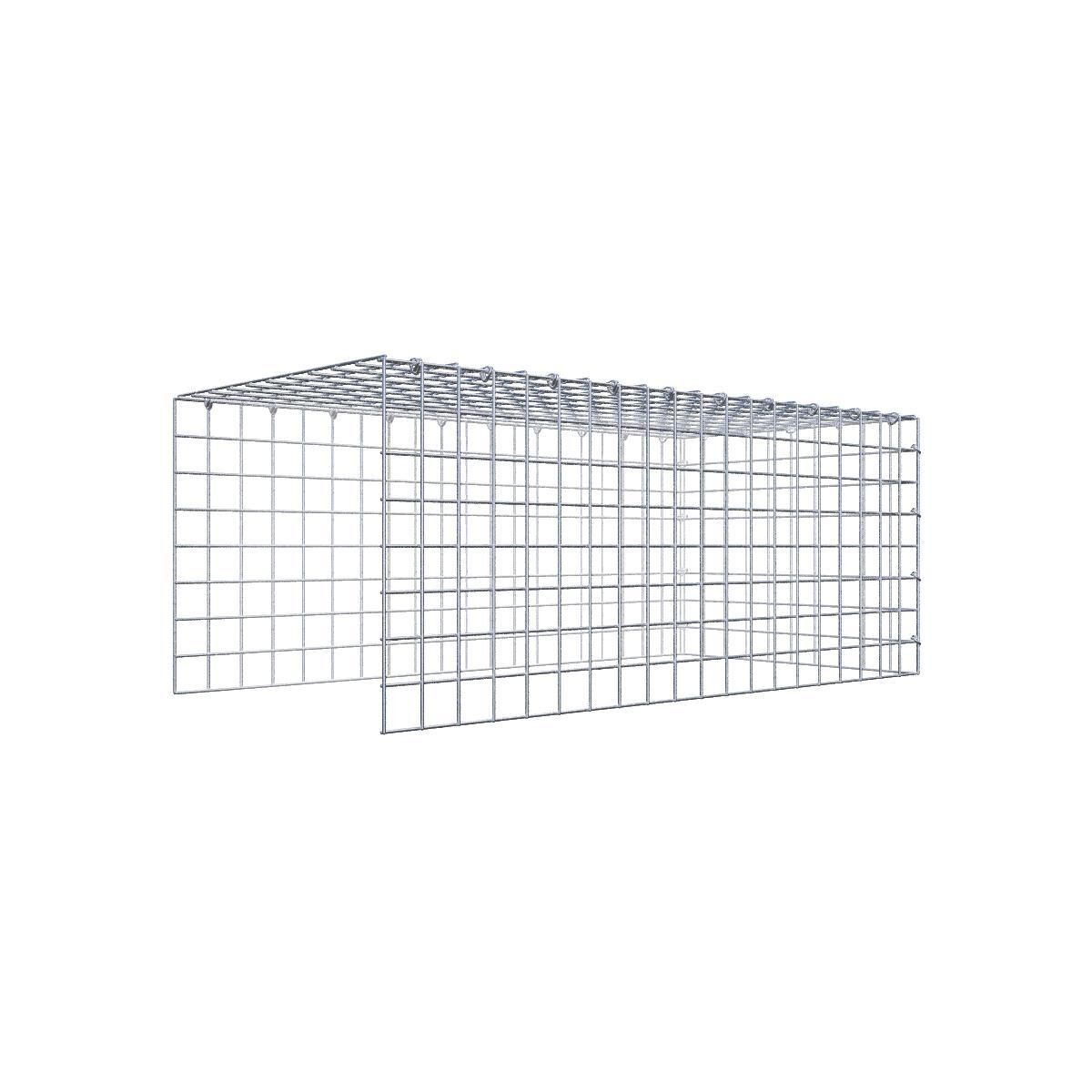 Anbaugabione Typ 4 100 cm x 40 cm x 50 cm (L x H x T), Maschenweite 5 cm x 5 cm, C-Ring