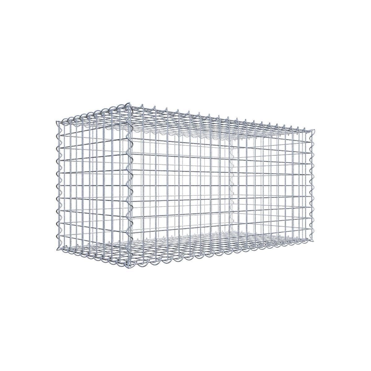 GAB0038591702975636bobbie Gabione 100 cm x 50 cm x 50 cm (L x H x T), Maschenweite 5 cm x 5 cm, Spirale