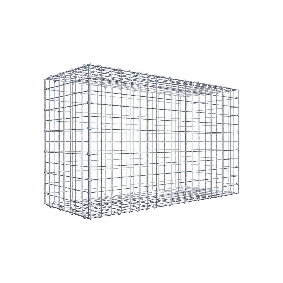 GAB0298661707317129bobbie Gabione 100 cm x 60 cm x 40 cm (L x H x T), Maschenweite 5 cm x 5 cm, C-Ring