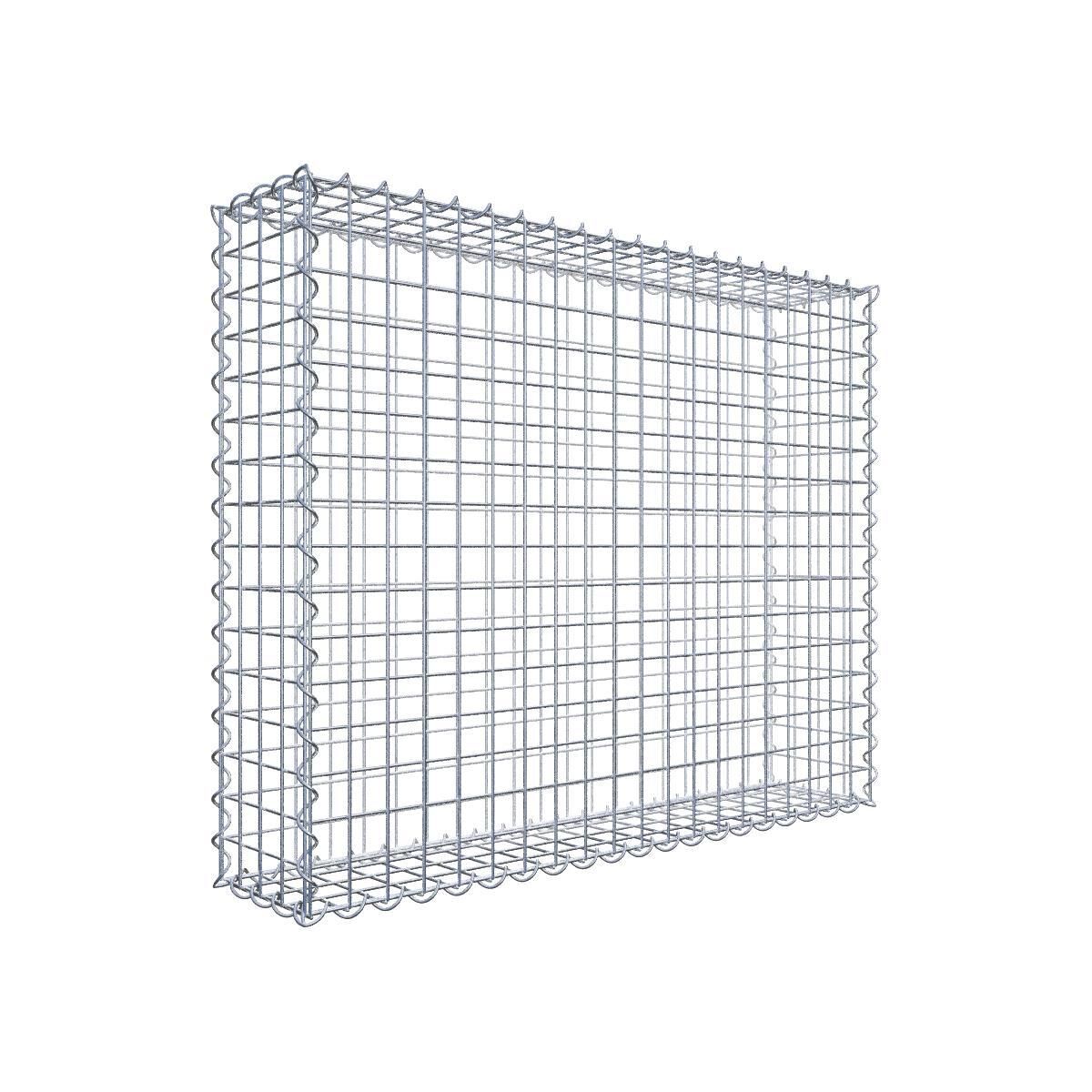 Gabione 100 cm x 80 cm x 20 cm (L x H x T), Maschenweite 5 cm x 5 cm, Spirale