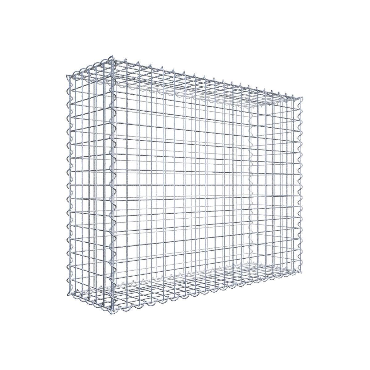 Gabione 100 cm x 80 cm x 30 cm (L x H x T), Maschenweite 5 cm x 5 cm, Spirale