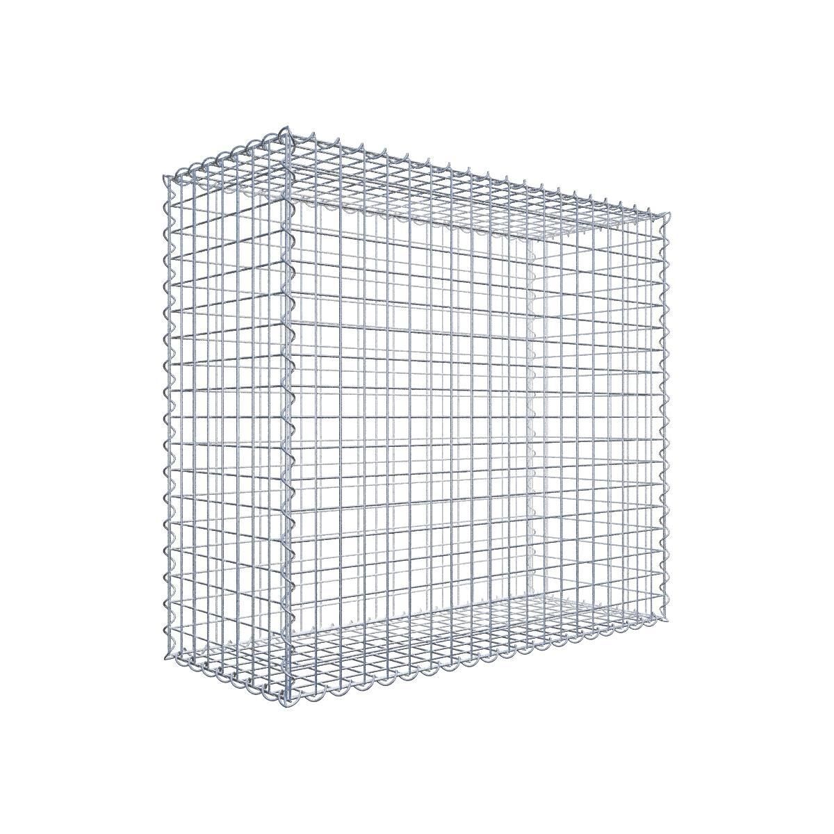 Gabione 100 cm x 90 cm x 40 cm (L x H x T), Maschenweite 5 cm x 5 cm, Spirale