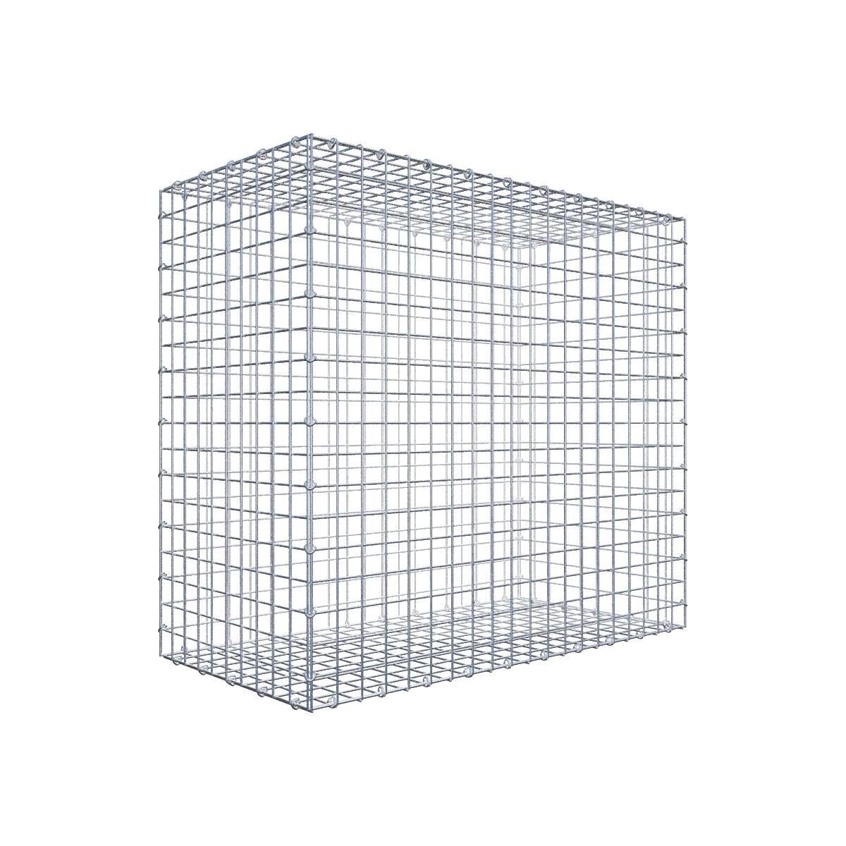 GAB0304111707317129bobbie Gabione 100 cm x 90 cm x 50 cm (L x H x T), Maschenweite 5 cm x 5 cm, C-Ring