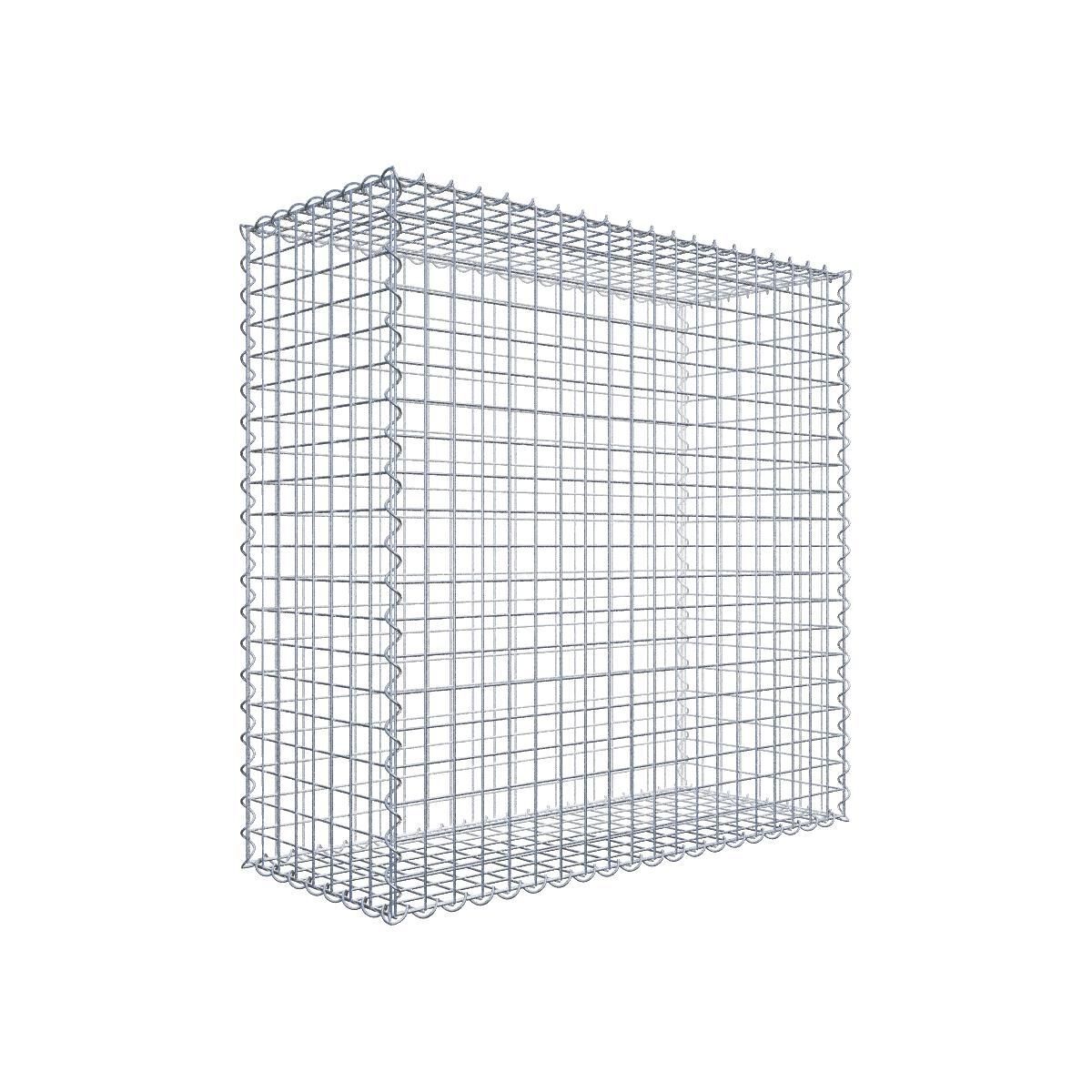 Gabione 100 cm x 100 cm x 40 cm (L x H x T), Maschenweite 5 cm x 5 cm, Spirale